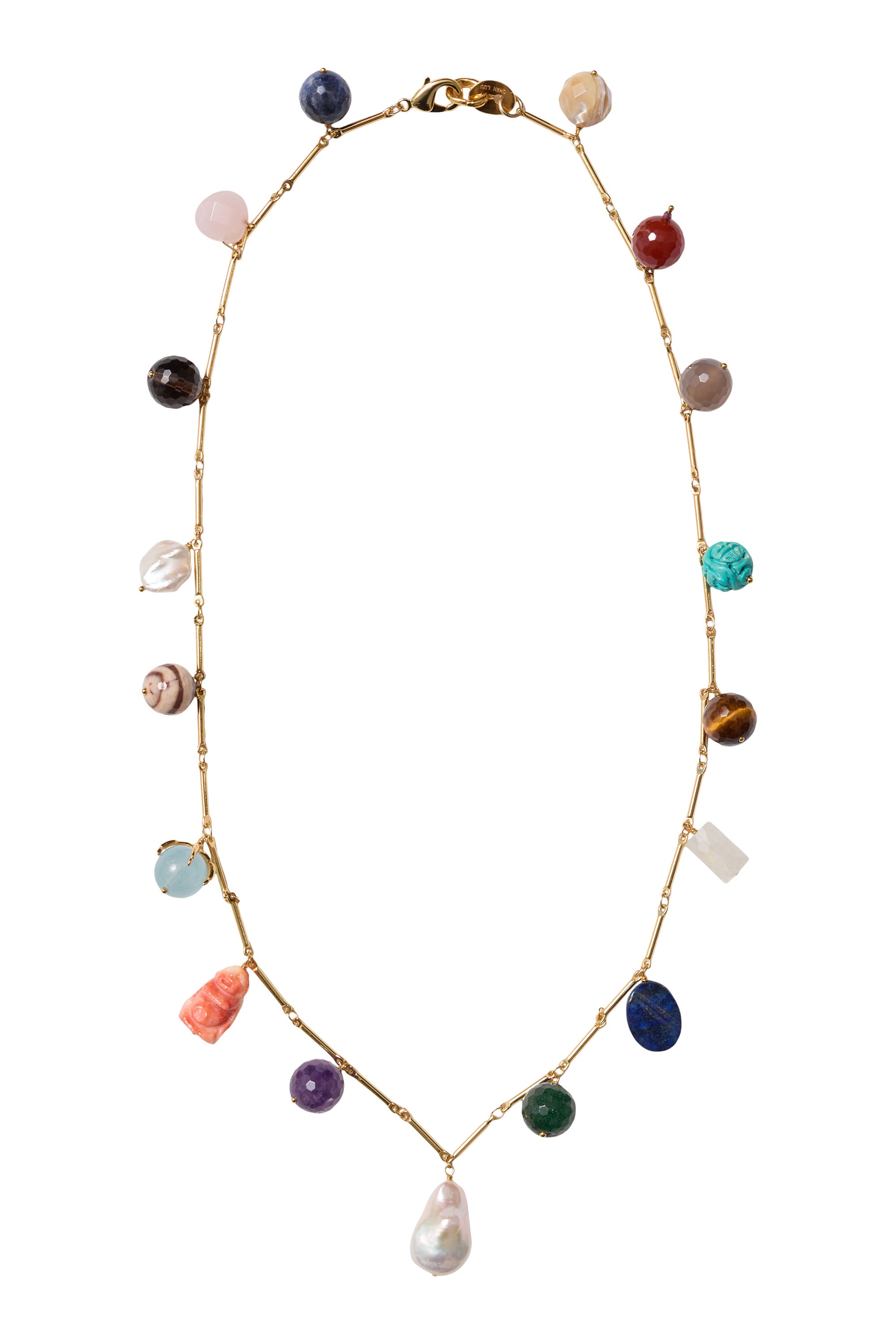 Chan Luu Charm Station Necklace in Multi