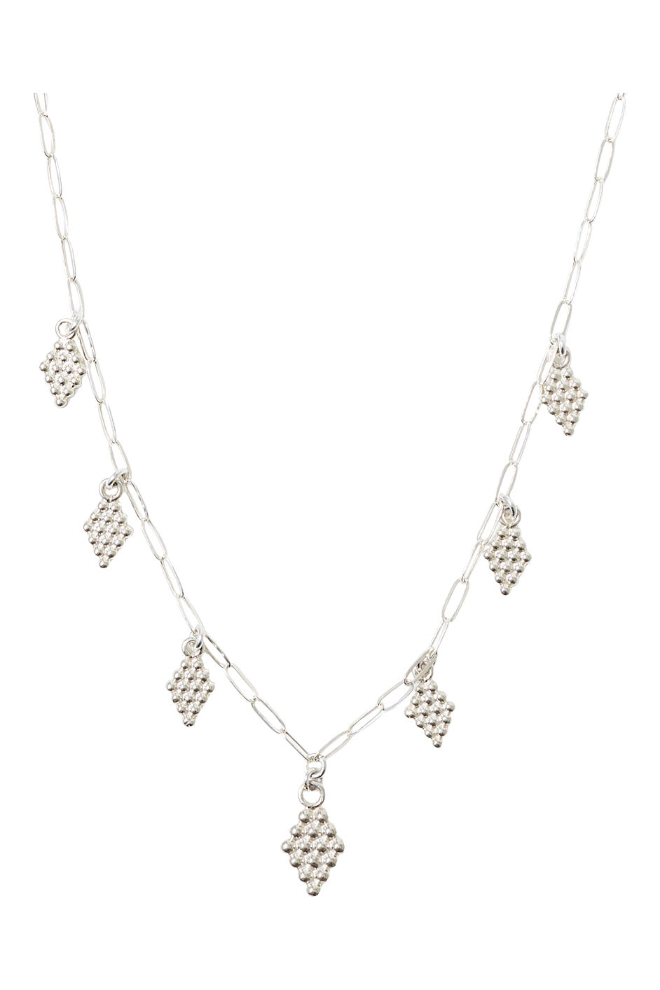 Chan Luu Diamond Charm Necklace in Silver