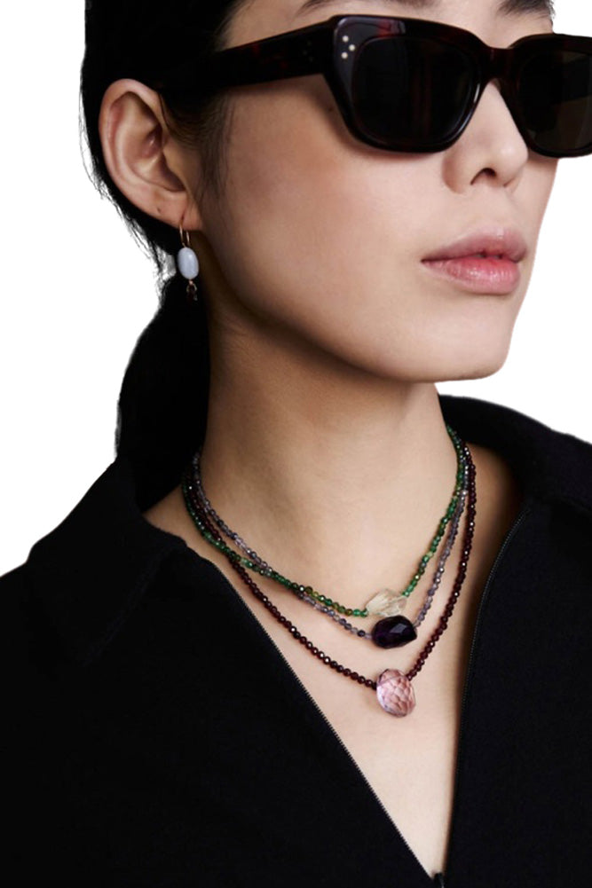 Chan Luu Indian Aventurine Beaded Necklace
