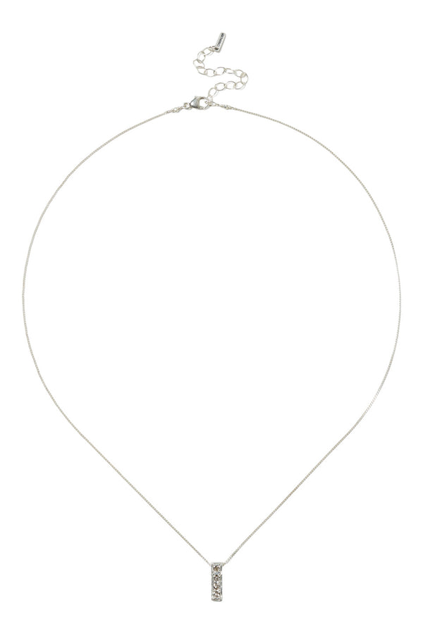 Chan Luu Bar Diamond Necklace in Silver