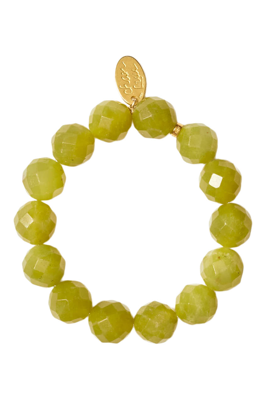 Chan Luu Stretch Bracelet in Olive Jade