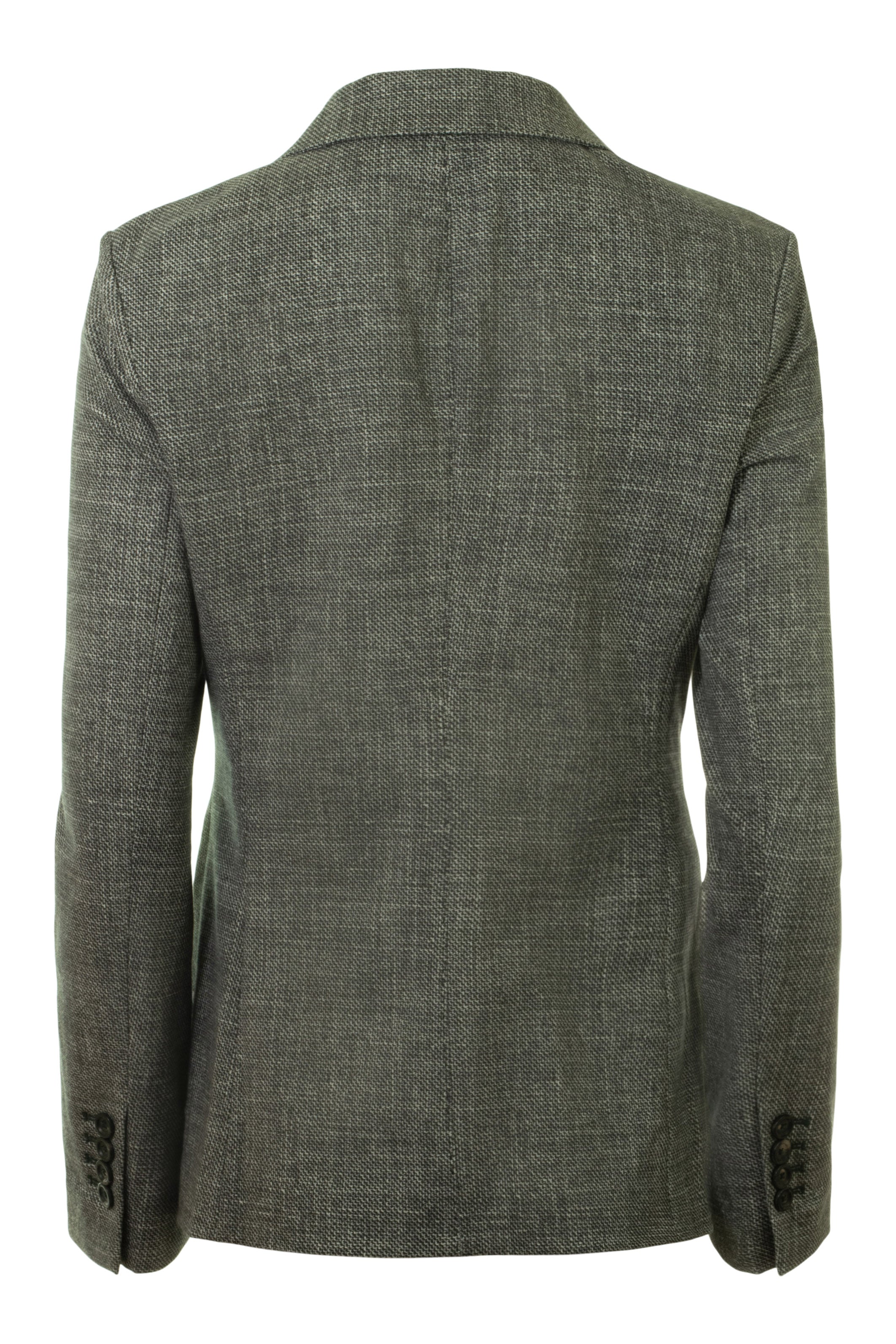 CIRCOLO 1901ダークグレー ジャケット Circolo 1901 Fleece Print Slim Fit Jacket