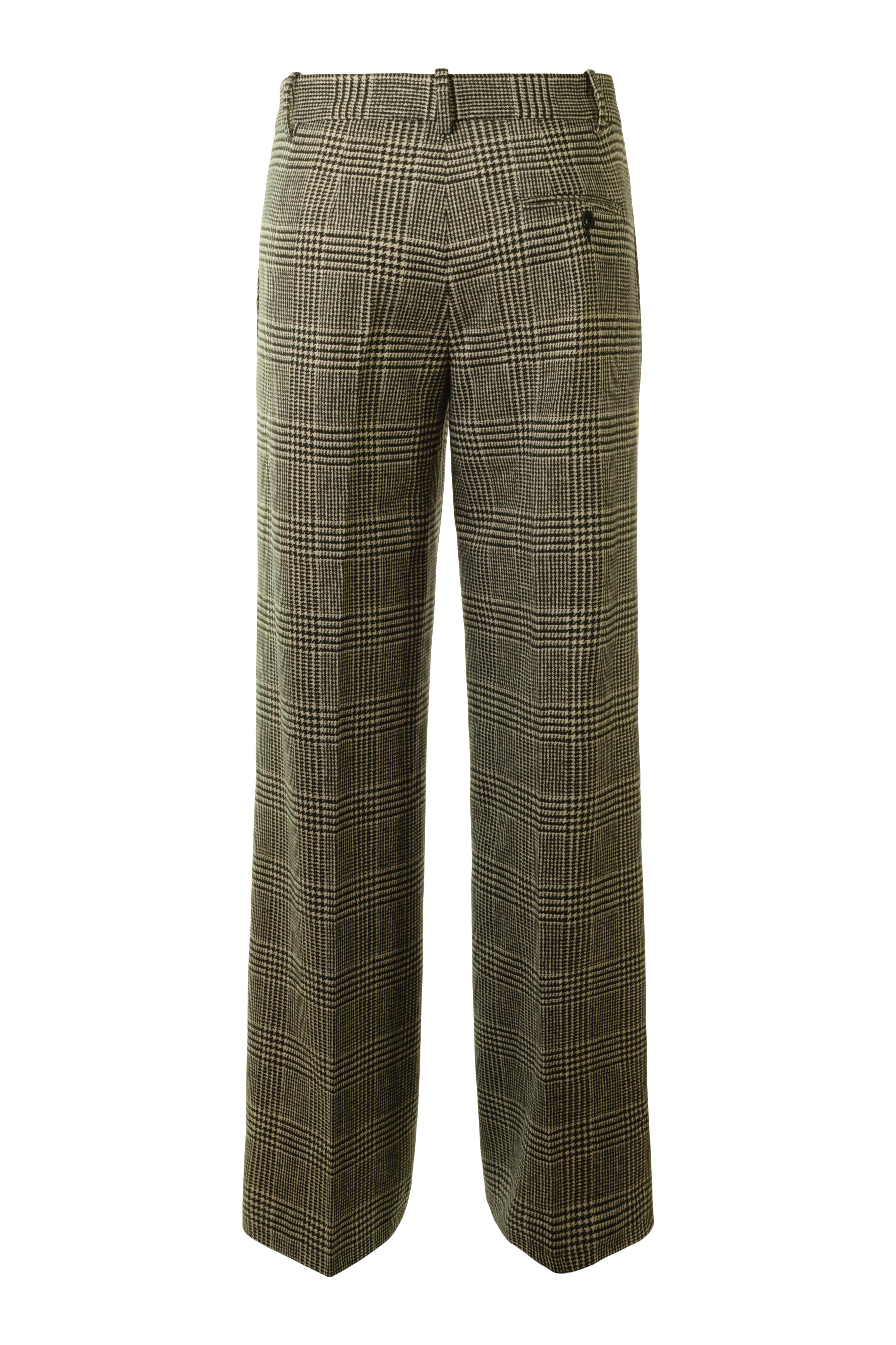 Circolo 1901 Prince of Wales Masculine Pants in Lavagne