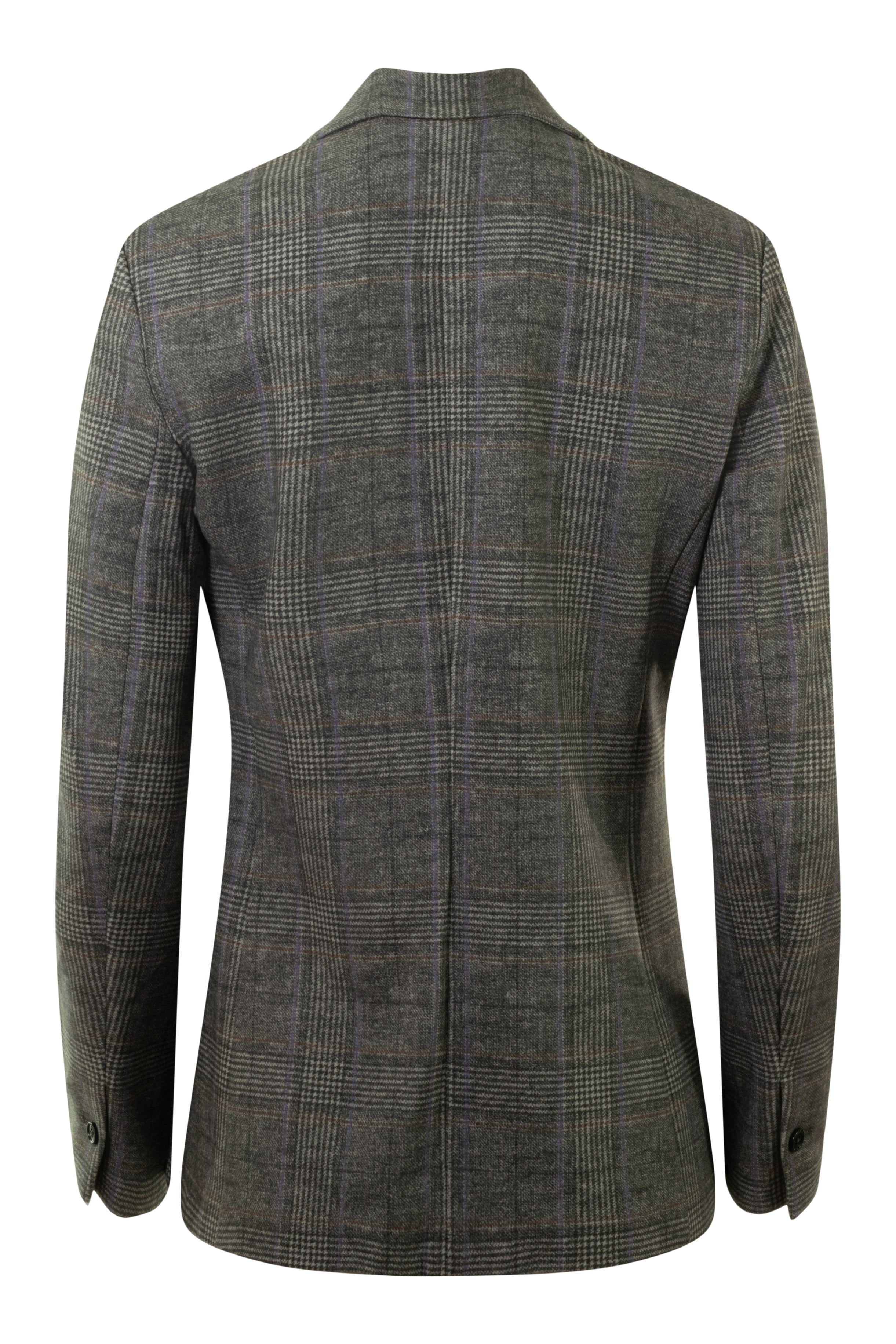 Circolo 1901 Overcheck Fleece Long Blazer in Gray