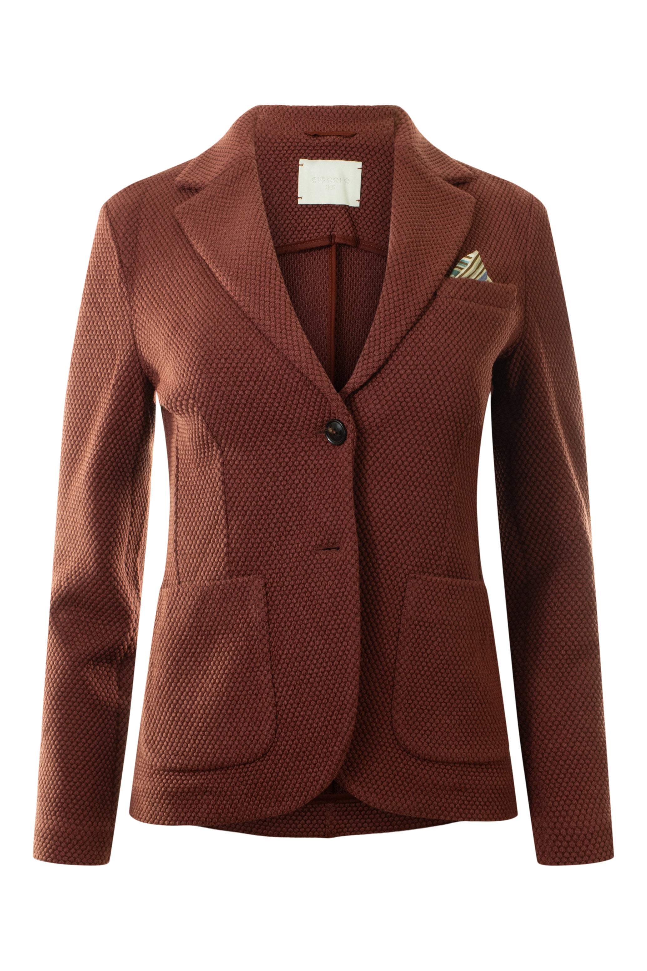 Circolo 1901 Honeycomb Nido D'Ape Slim Fit Jacket