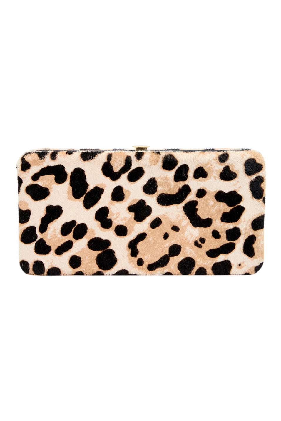 Clare V. Le Tabac in Cream Black Snow Leopard