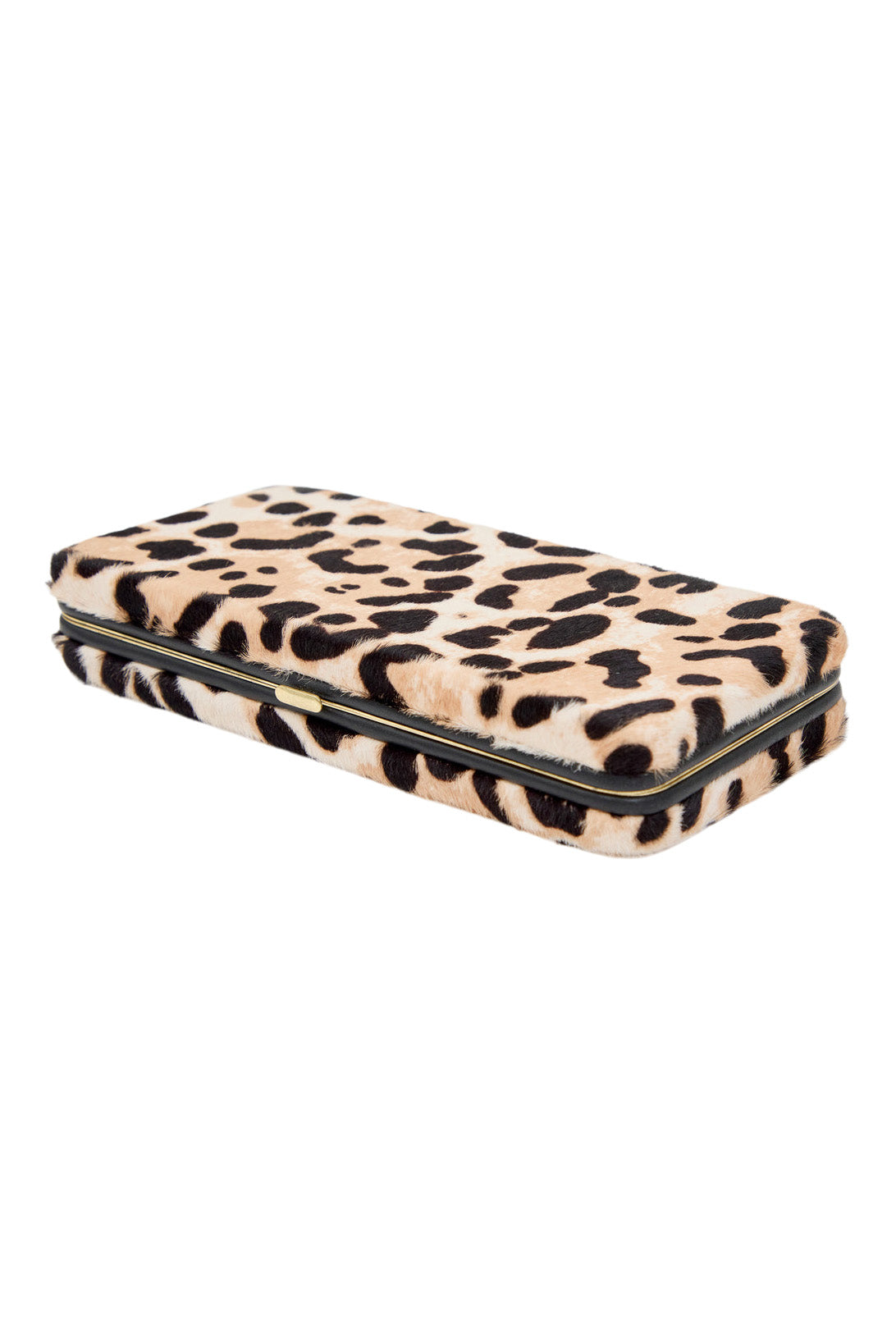 Clare V. Le Tabac in Cream Black Snow Leopard