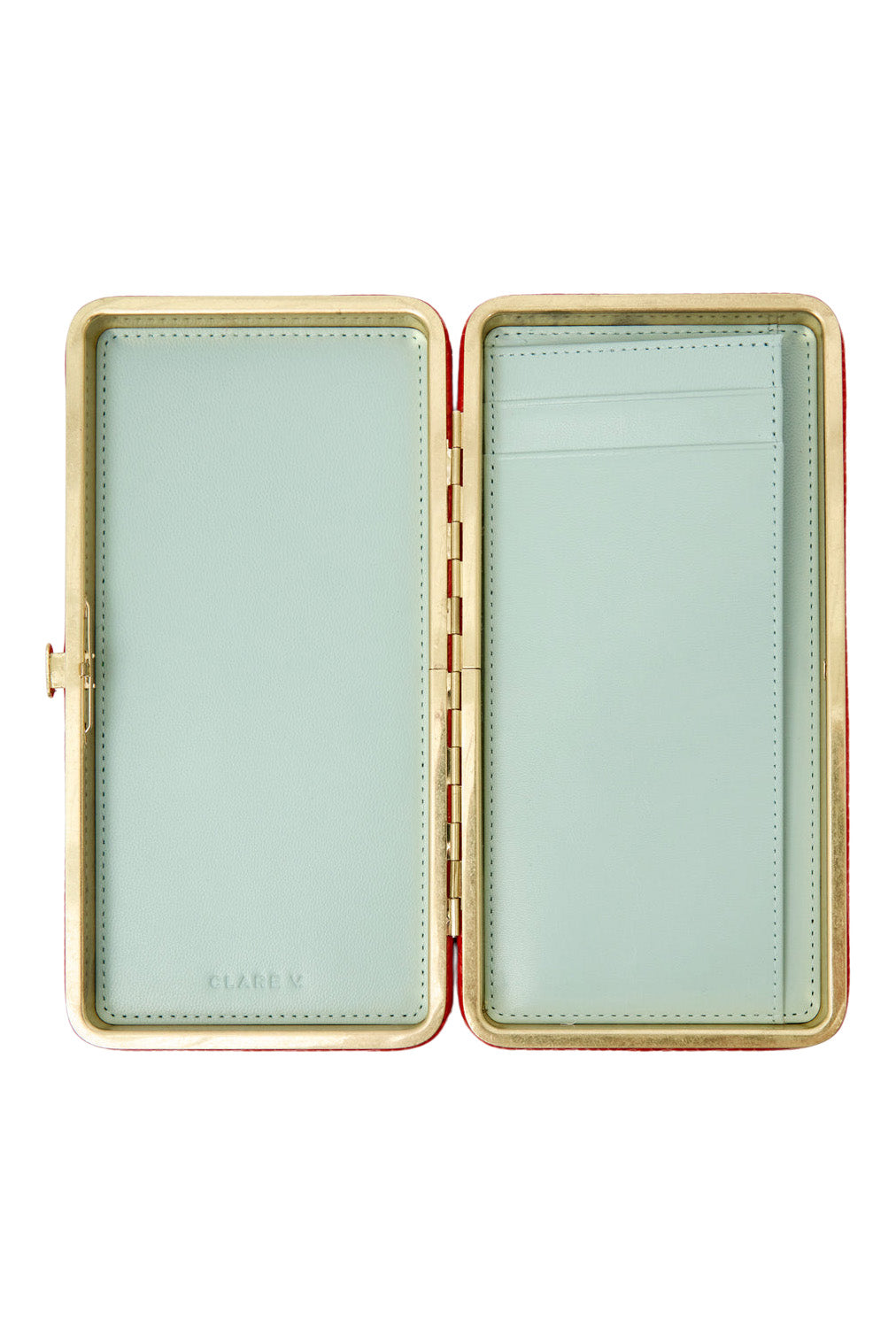 Clare V. Le Tabac in Red Glossy Lizard