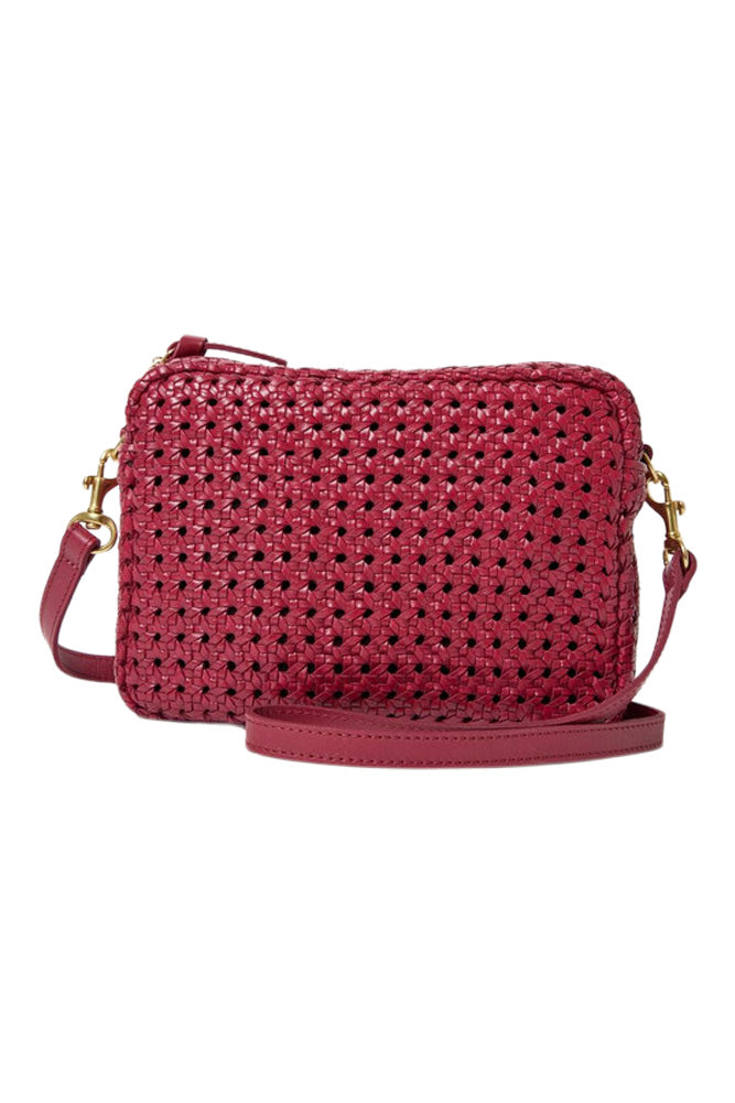Clare V. Midi Rattan Sac in Plummy