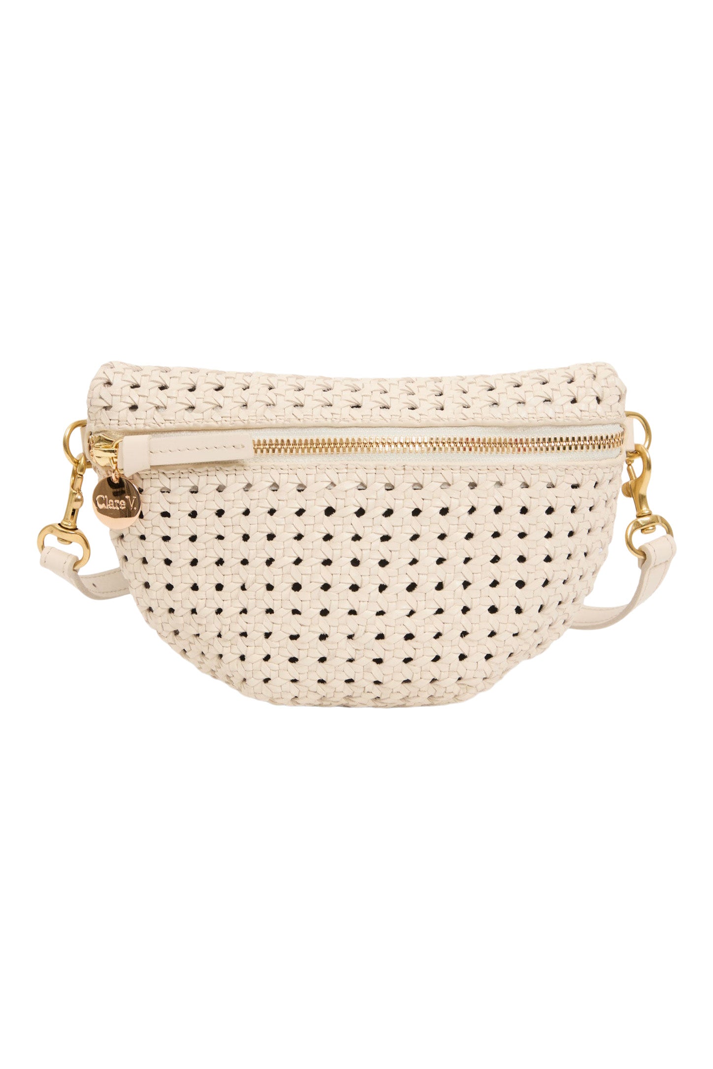 Clare V. Petit Fanny in Cream Rattan