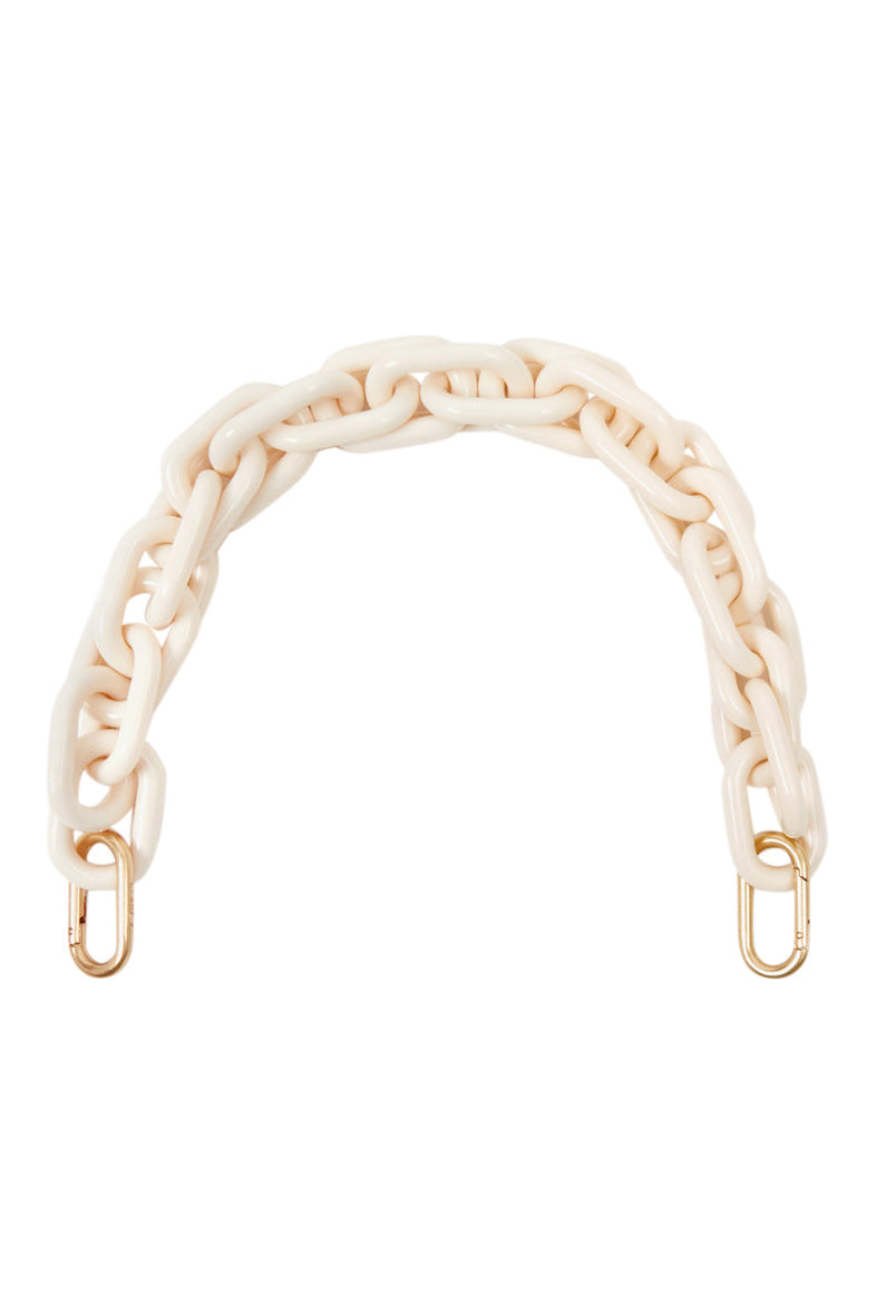 Clare V. Shortie Strap in Cream Resin