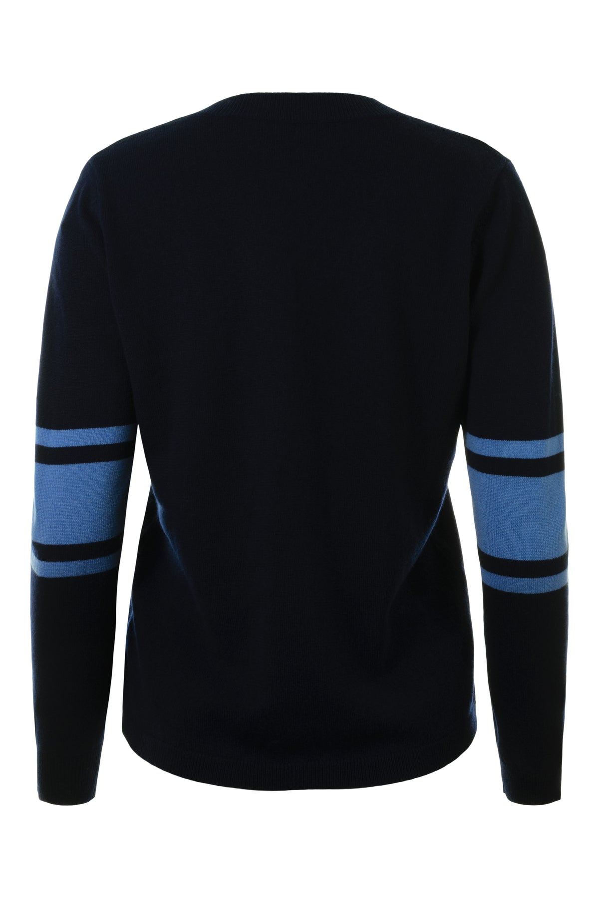 Cocoa Cashmere Althea Elbow Stripe Cashmere Sweater