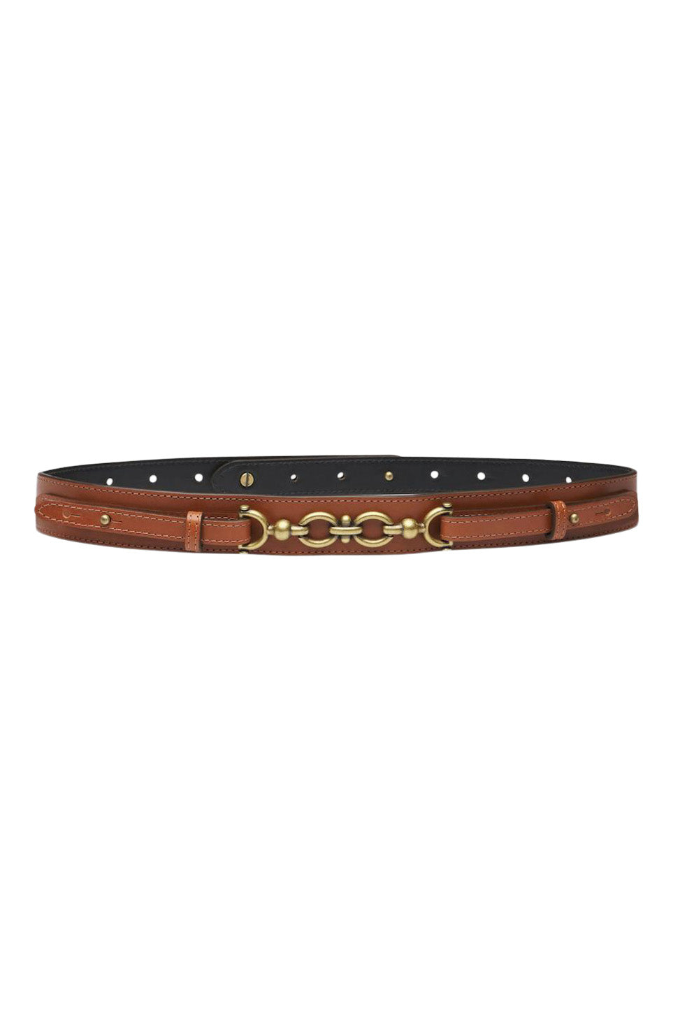 Frame Denim Equestrian Belt in Cognac