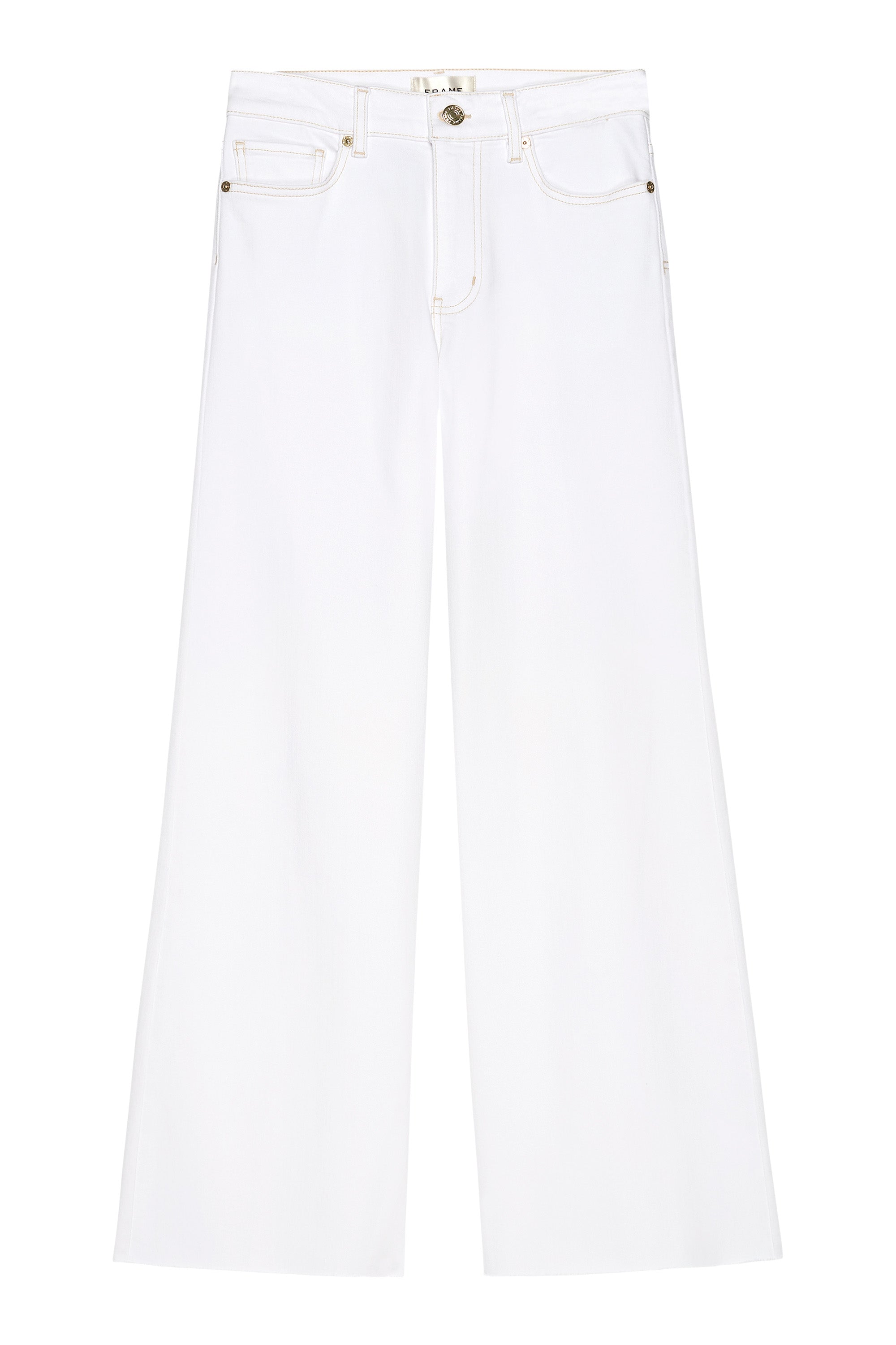 Frame Denim Le Palazzo Crop Raw After
 in Au Natural Clean Raw After