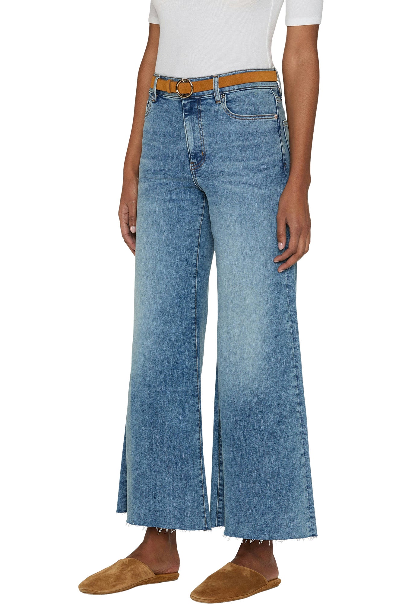 Frame Denim Le Palazzo Crop 
in Crave Raw After