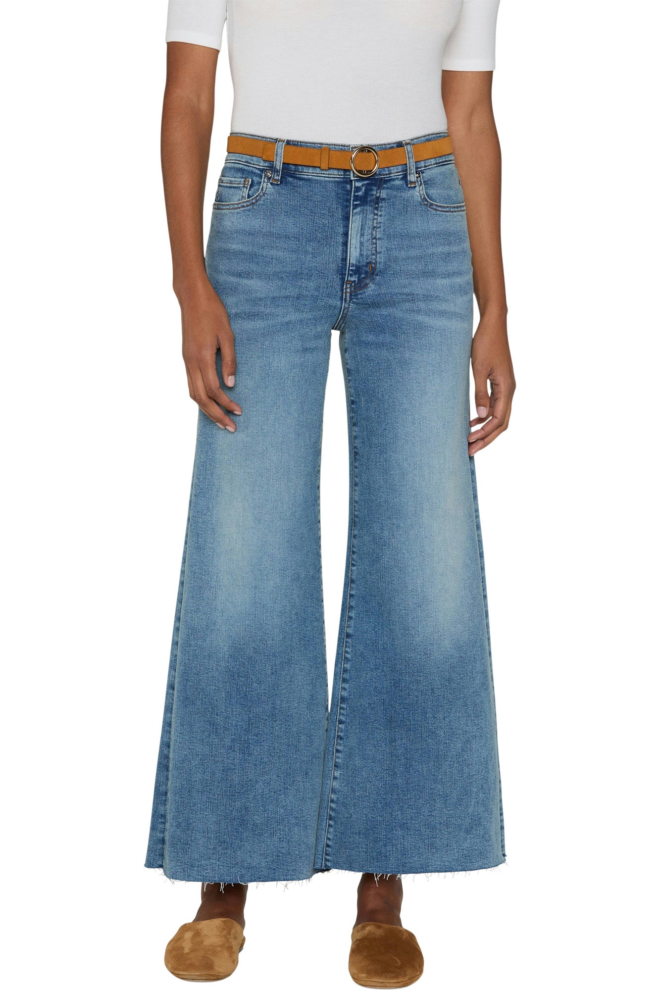 Frame Denim Le Palazzo Crop 
in Crave Raw After