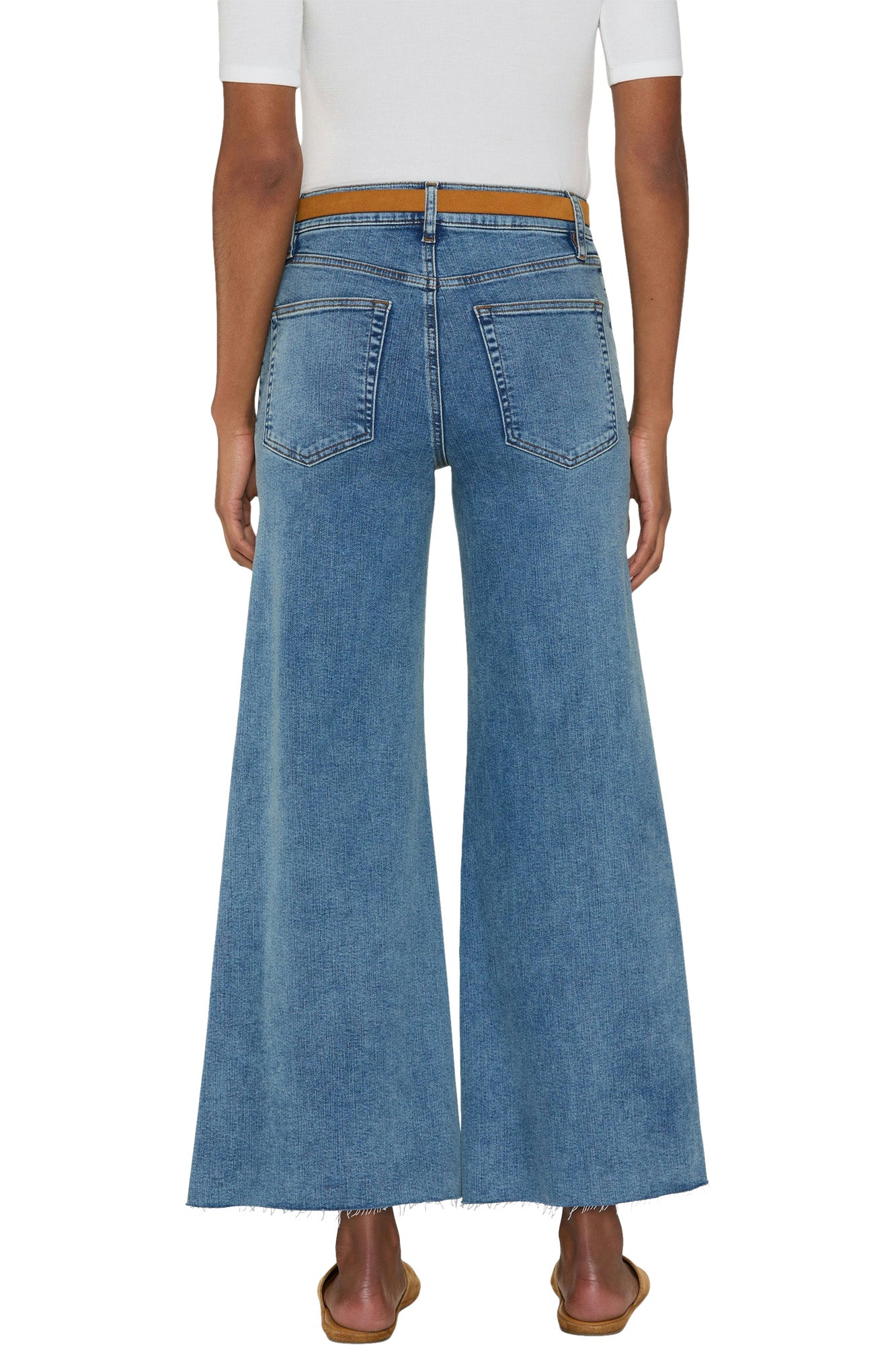 Frame Denim Le Palazzo Crop 
in Crave Raw After