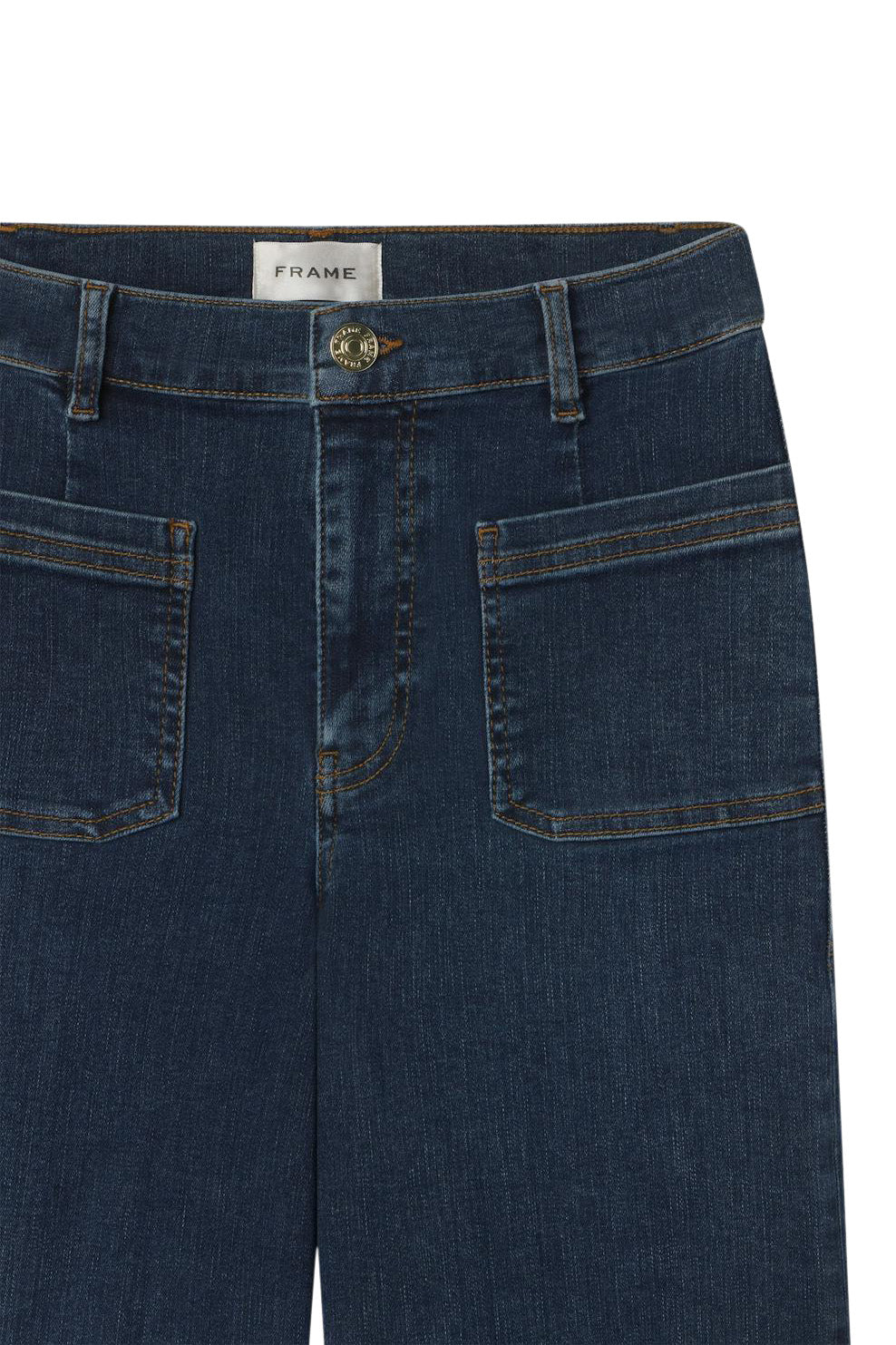 Frame Denim Le Slim Palazzo Bardot Pocket 
in Cursive
