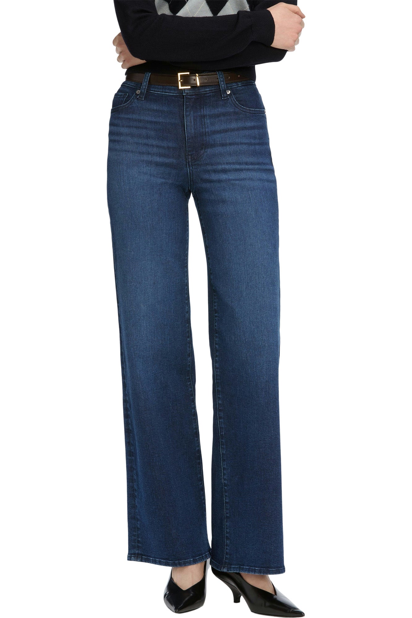 Frame Denim Le Slim Palazzo in Trick