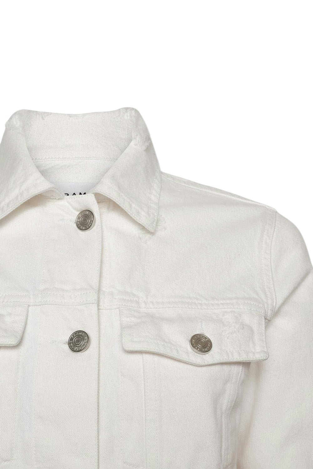 Frame Denim Le Vintage Jacket in White Rips