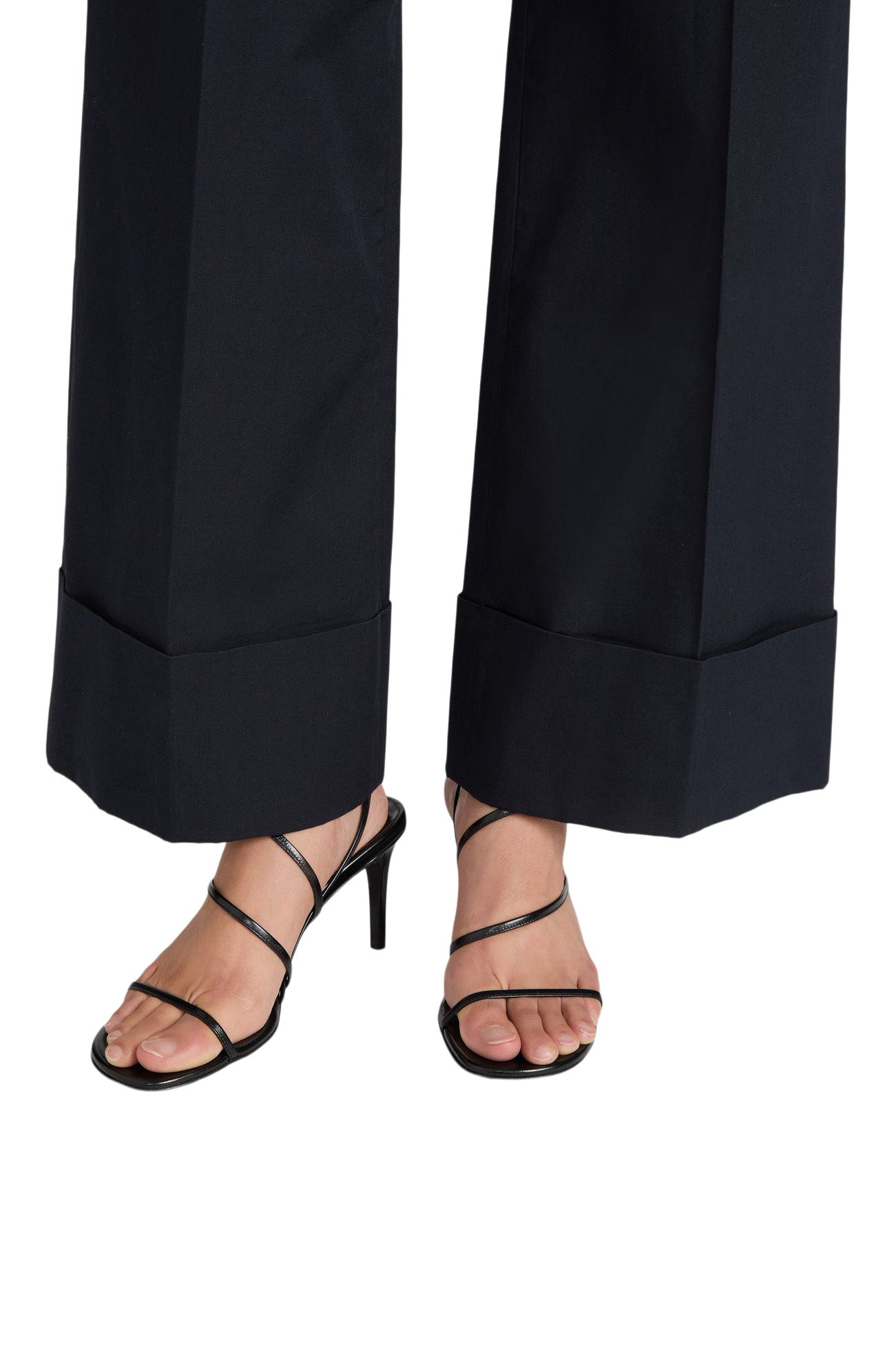 Frame Denim Slim Palazzo Trouser in Navy
