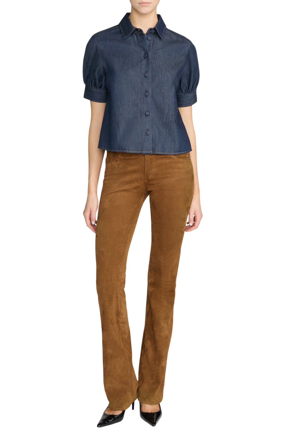 Frame Denim The Poise Top in Rinse