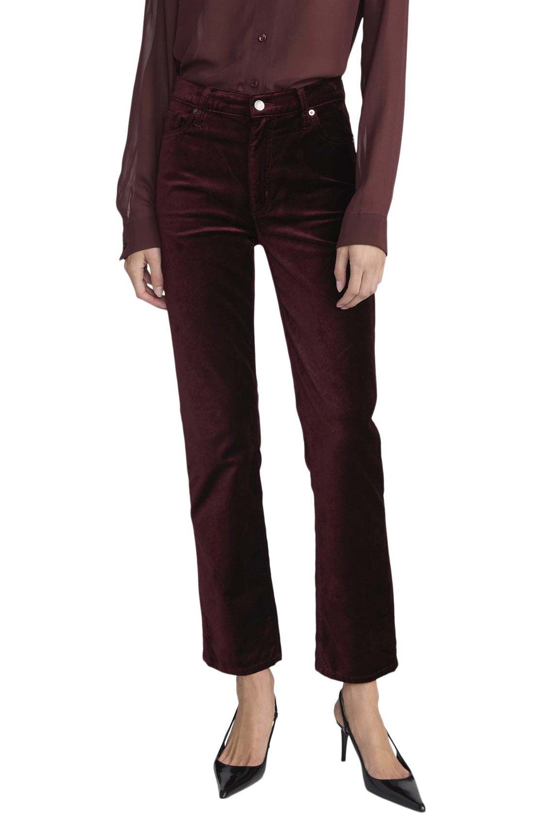 Frame Denim Velvet Le Sleek Straight