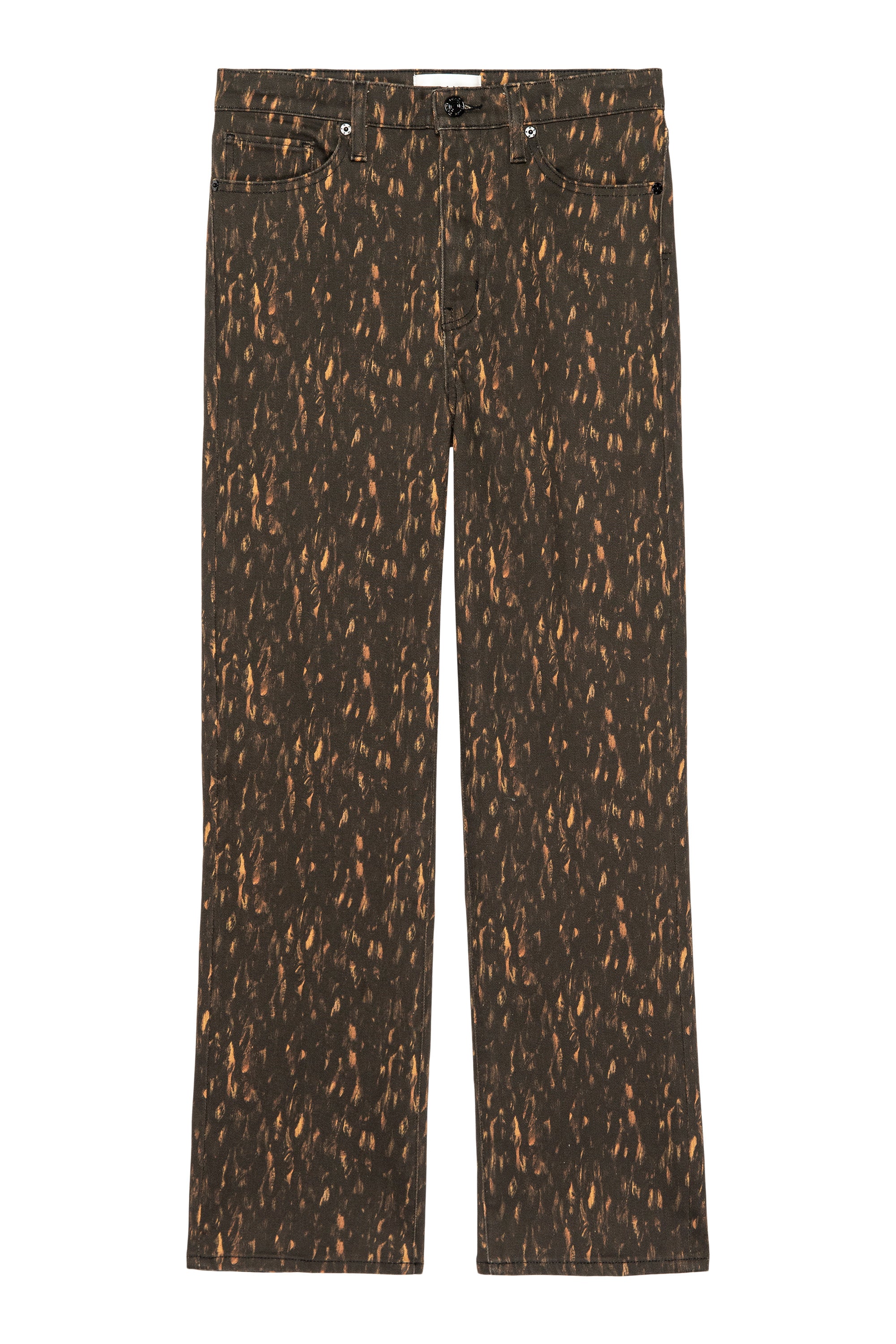 Frame Denim Le Sleek Straight in Leopard