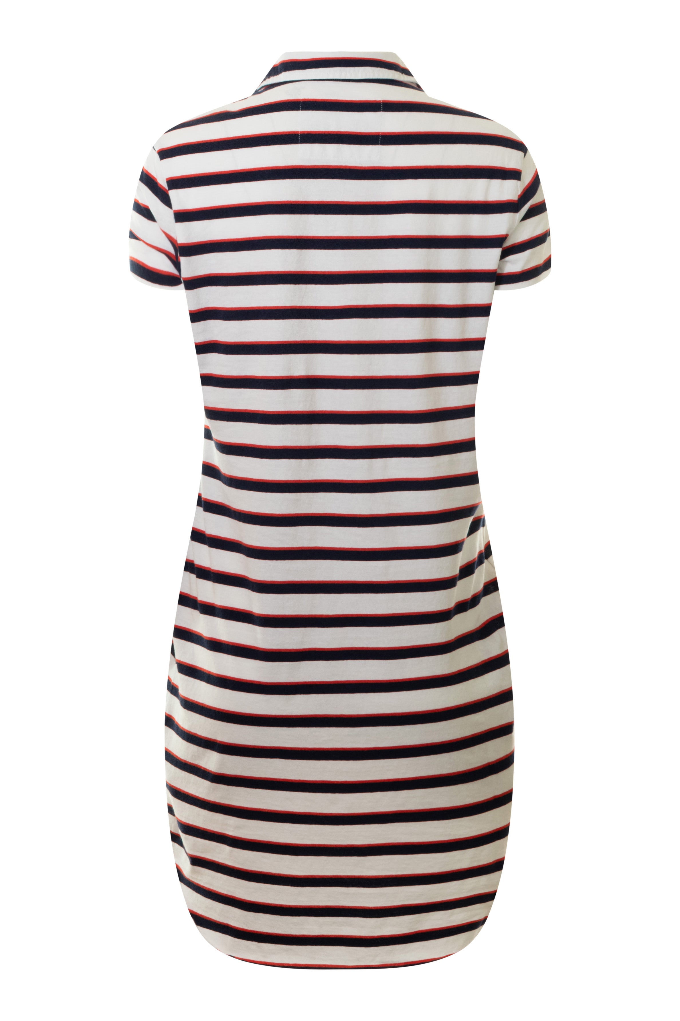 Frank & Eileen Lauren Polo Dress in Red Navy & White