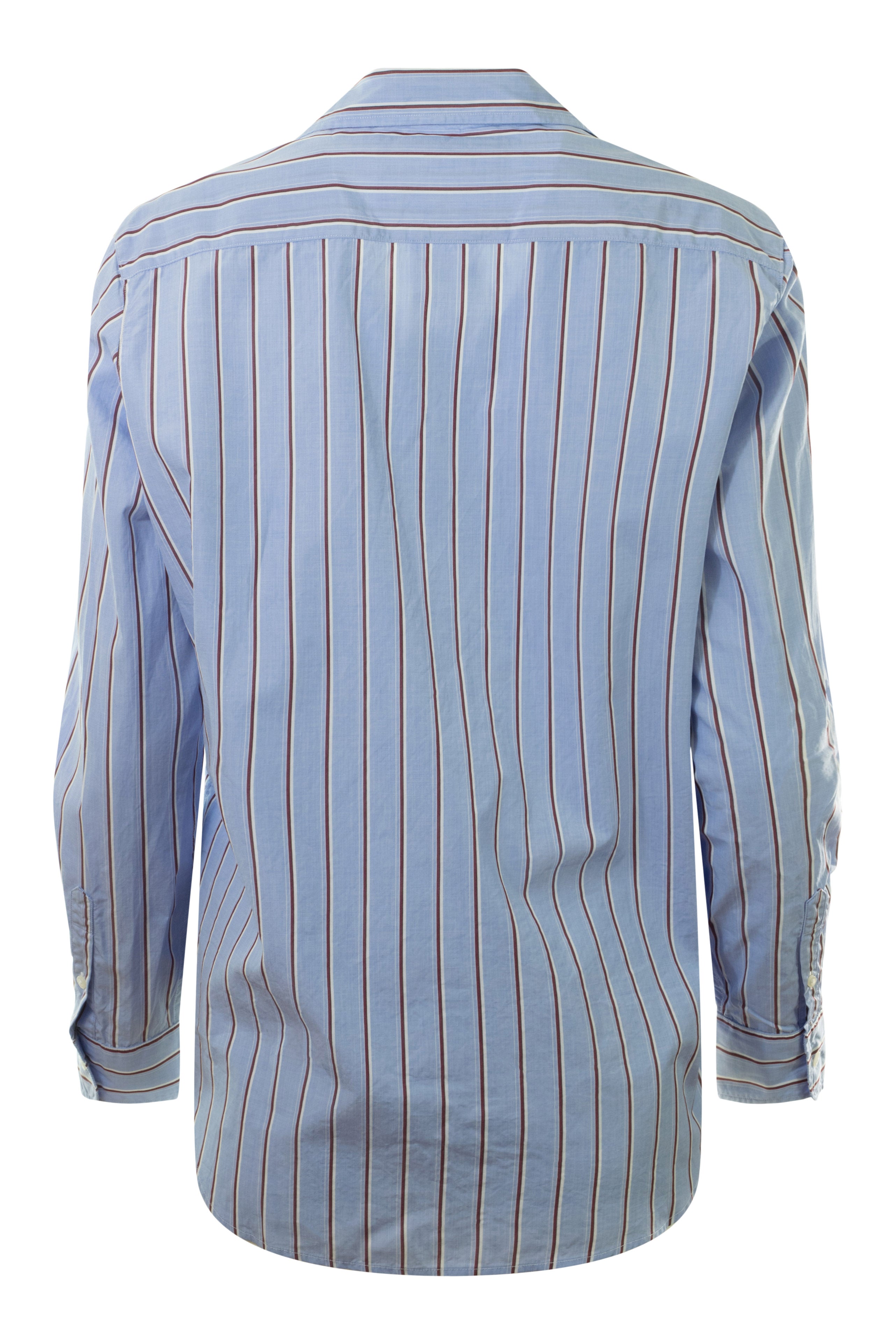 Frank & Eileen Eileen Relaxed Button-Up Shirt in Blue Red White Stripe