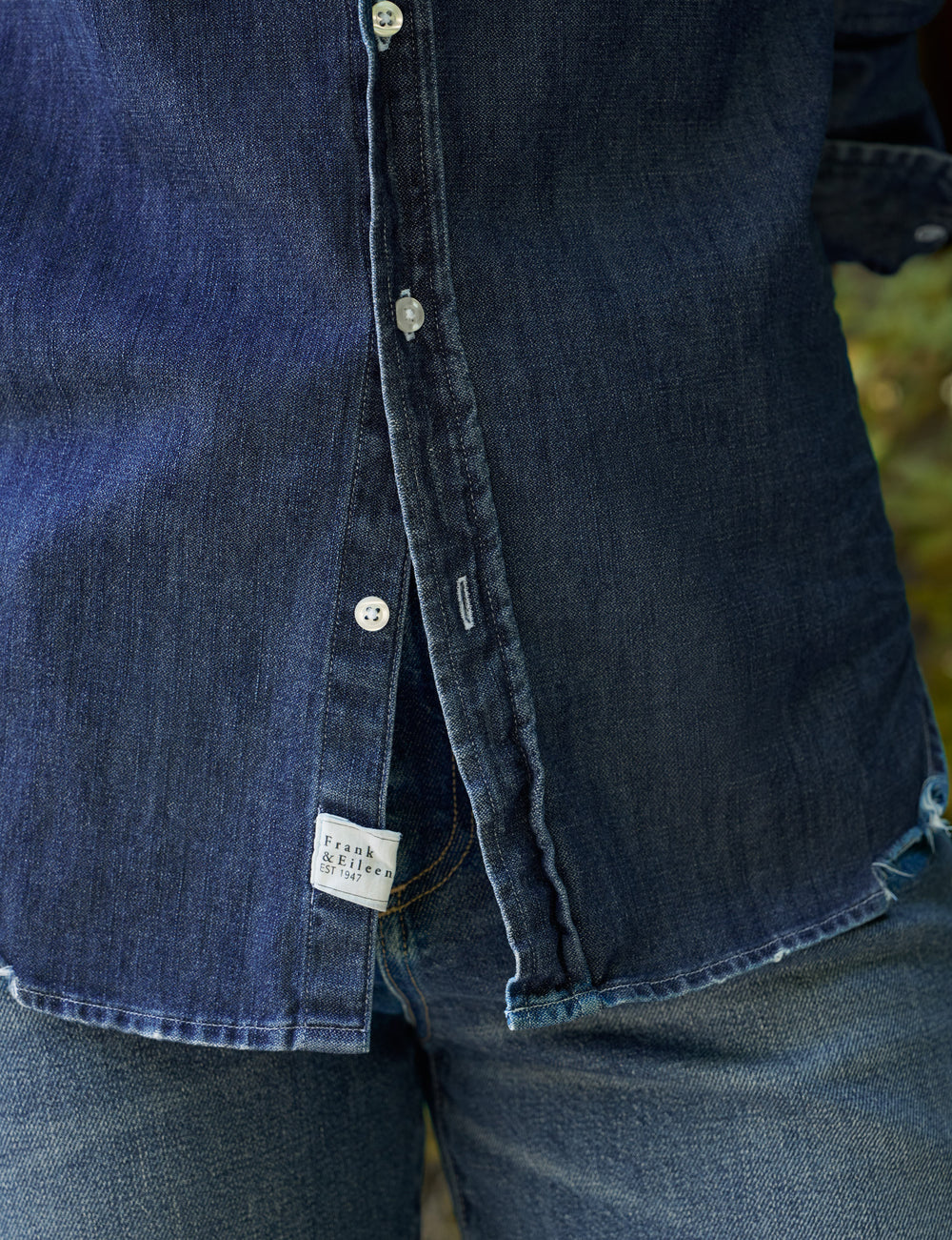 Frank & Eileen Eileen Relaxed Button-Up Shirt in Vintage Dark Wash