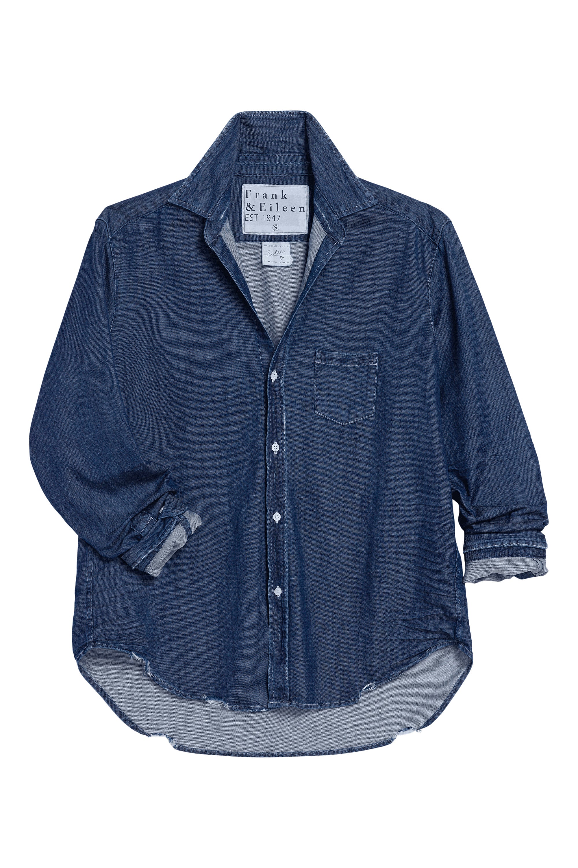Frank & Eileen Eileen Relaxed Button-Up Shirt in Vintage Dark Wash
