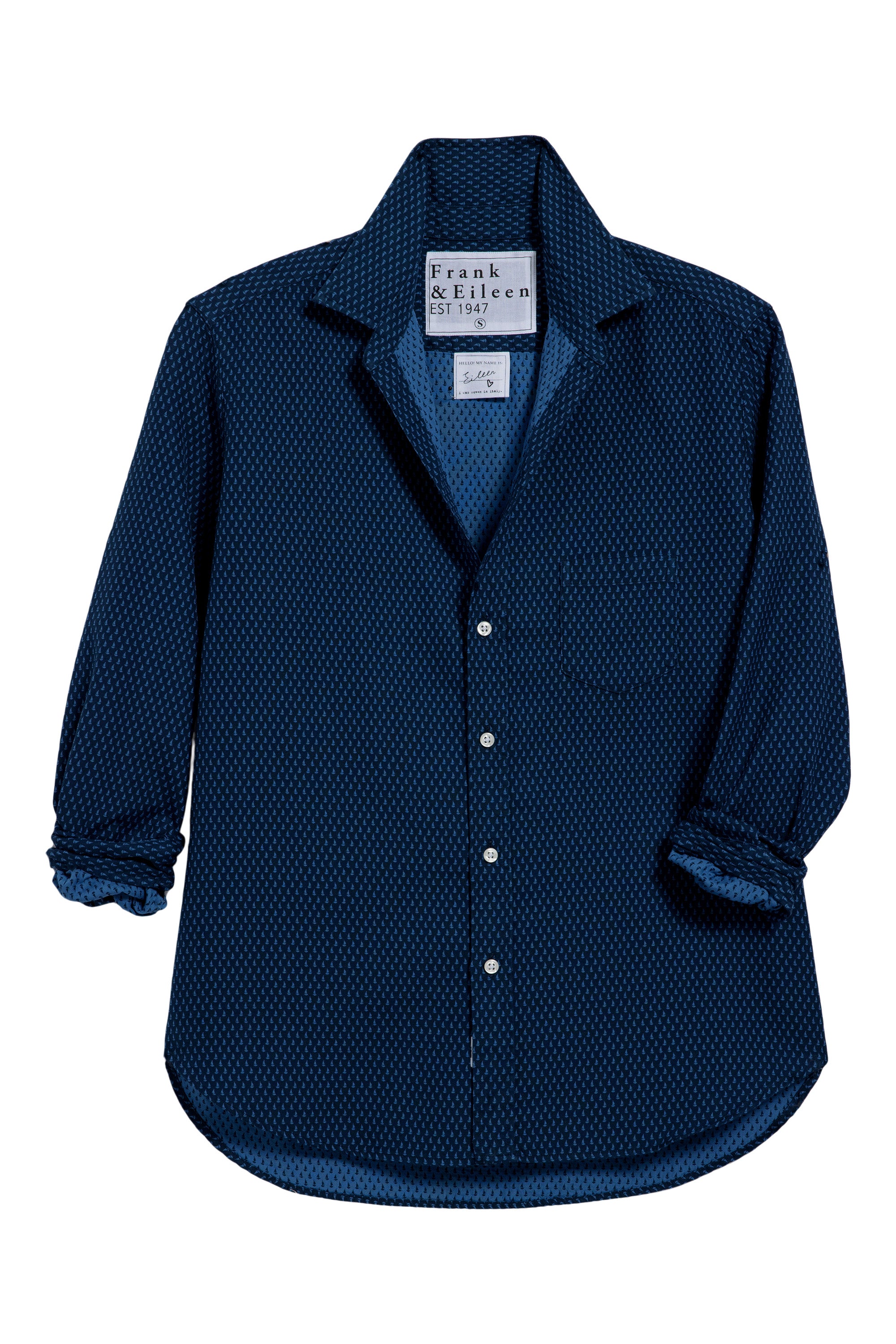 Frank & Eileen Eileen Relaxed Button Up in Sail Boats