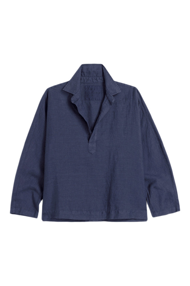 Frank & Eileen Gabi Popover Shirt in Navy