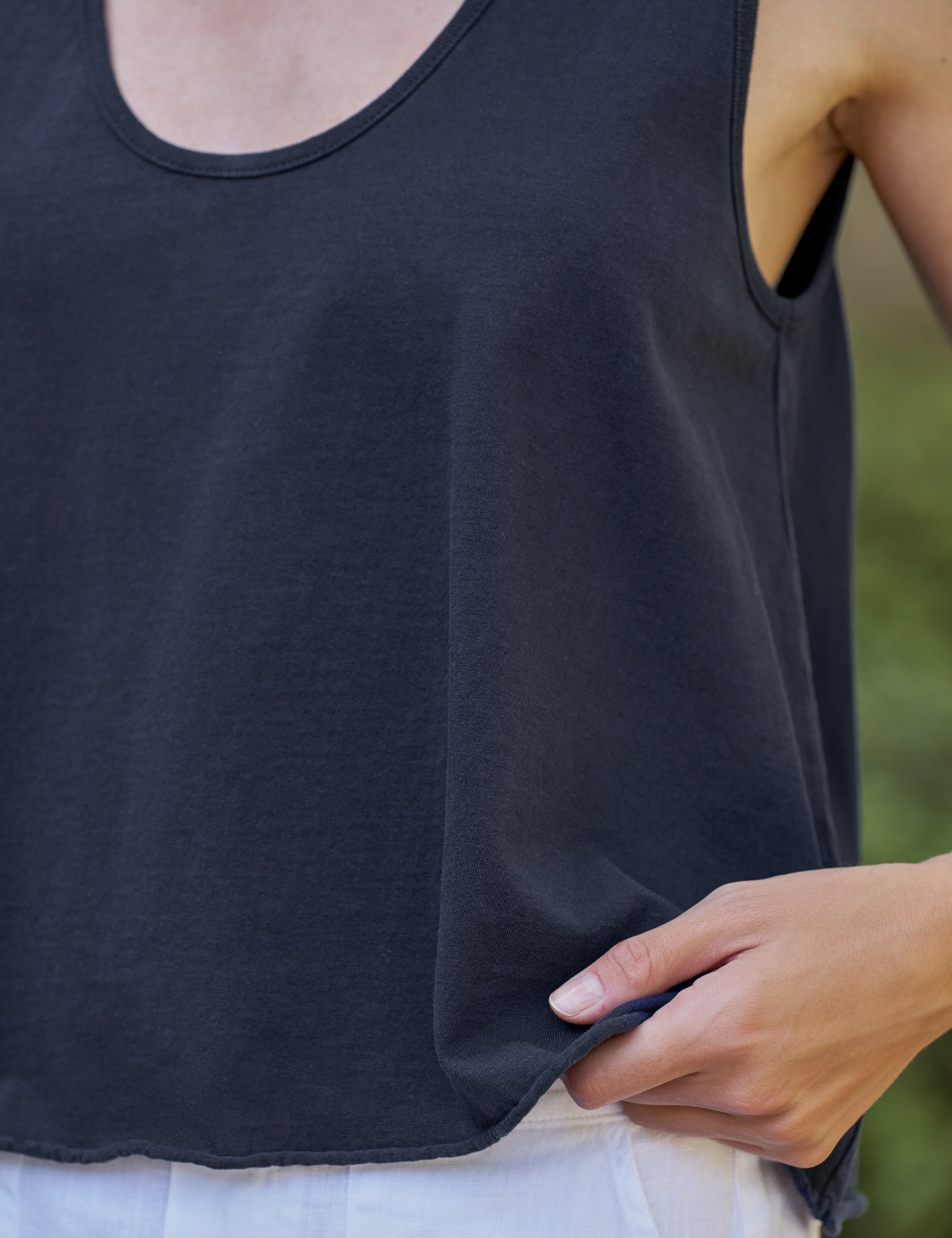 Frank & Eileen Inny Sleeveless Tank in Classic Navy