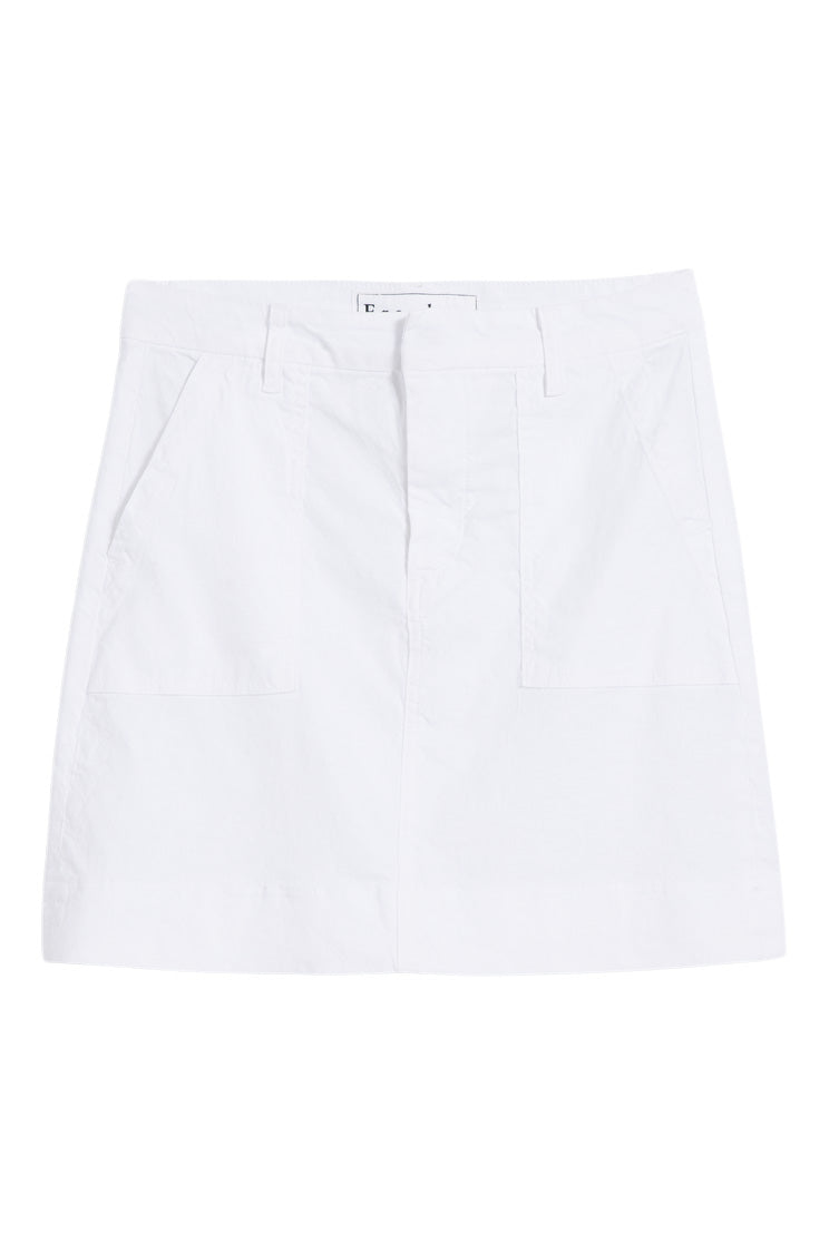 Frank & Eileen Jameson Skirt in White Linen