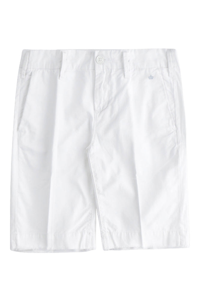 G1 Cut Off Bermuda Shorts in White