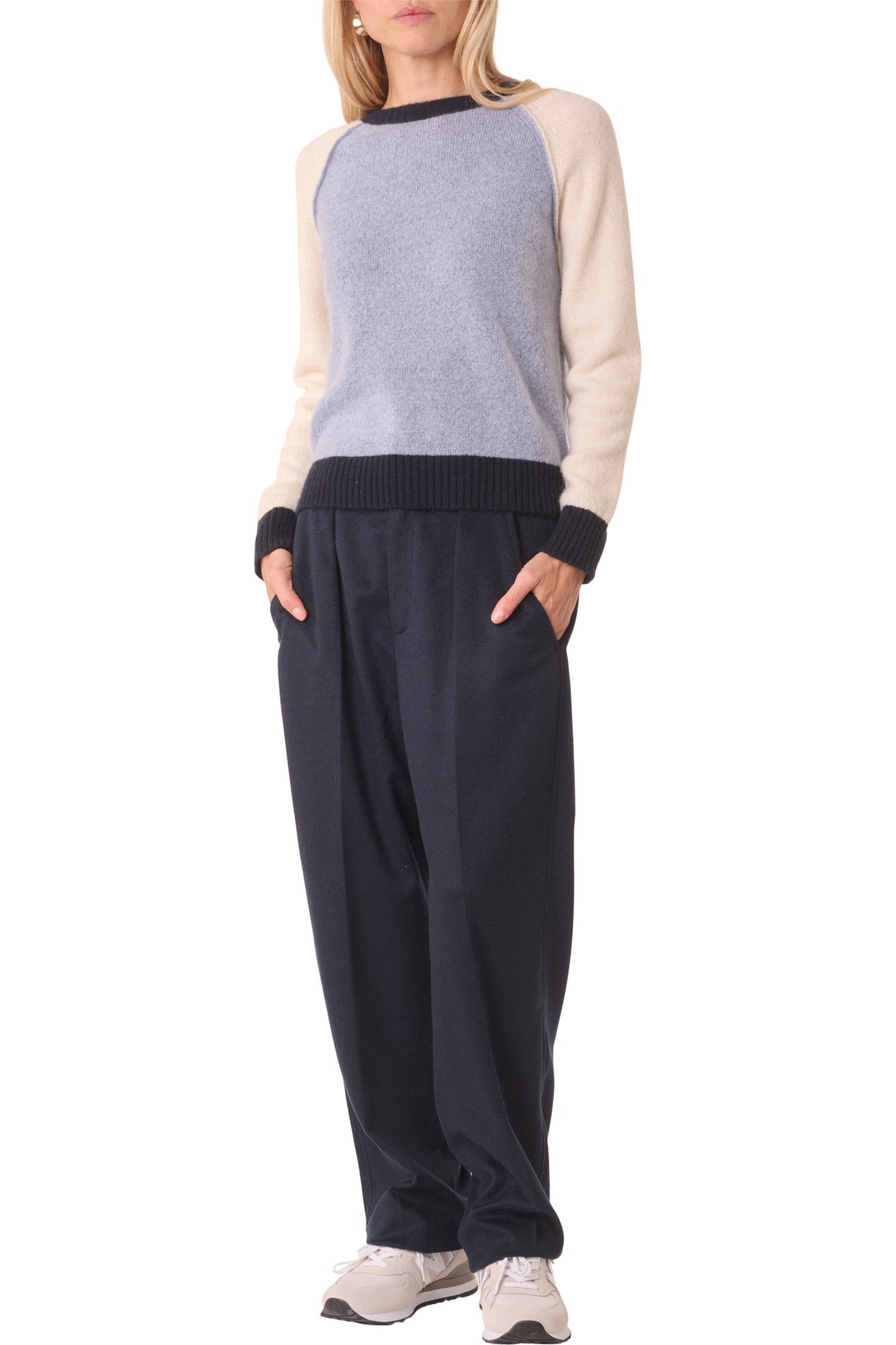 Kujten Nimbus Colorblock Sweater in Atlantic