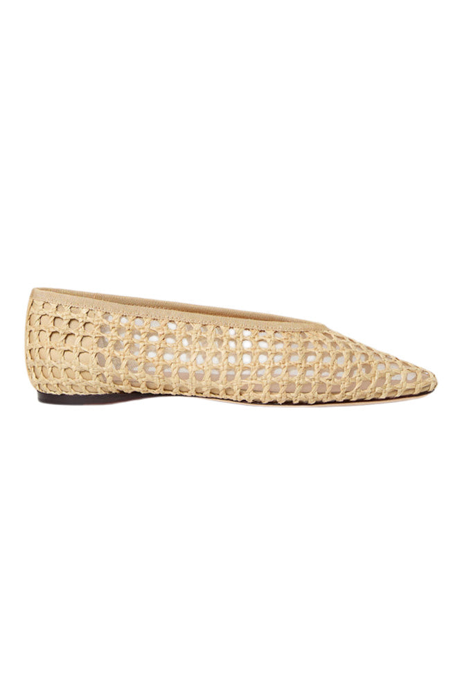 Loeffler Randall Emery Crochet Ballet Flat in Natural
