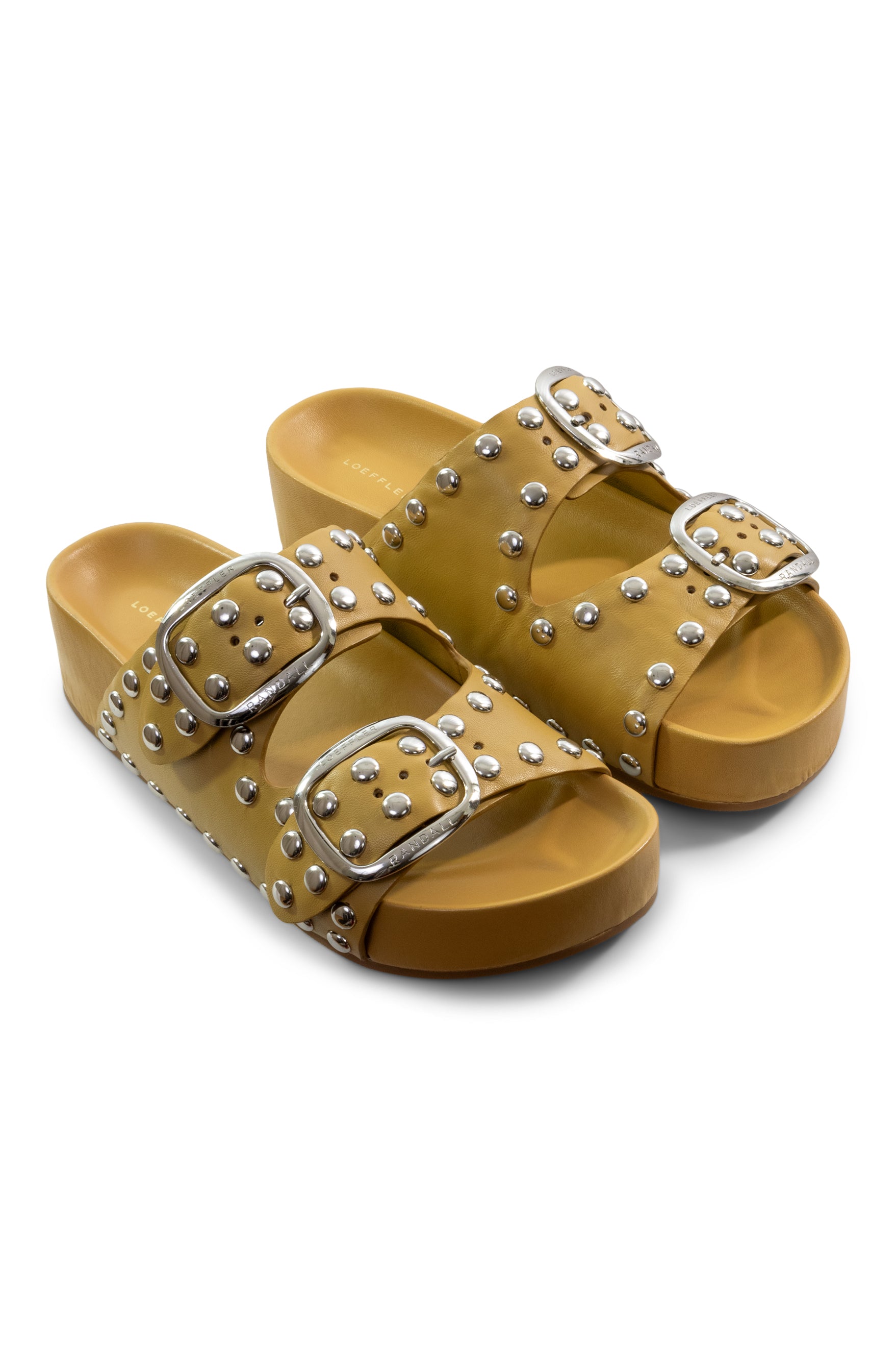 Loeffler Randall Jack Studded Sandal
 in Khaki - Silver