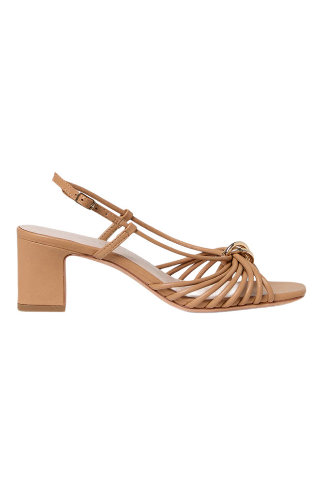 Loeffler Randall Minna Leather Heeled Sandal in Dune