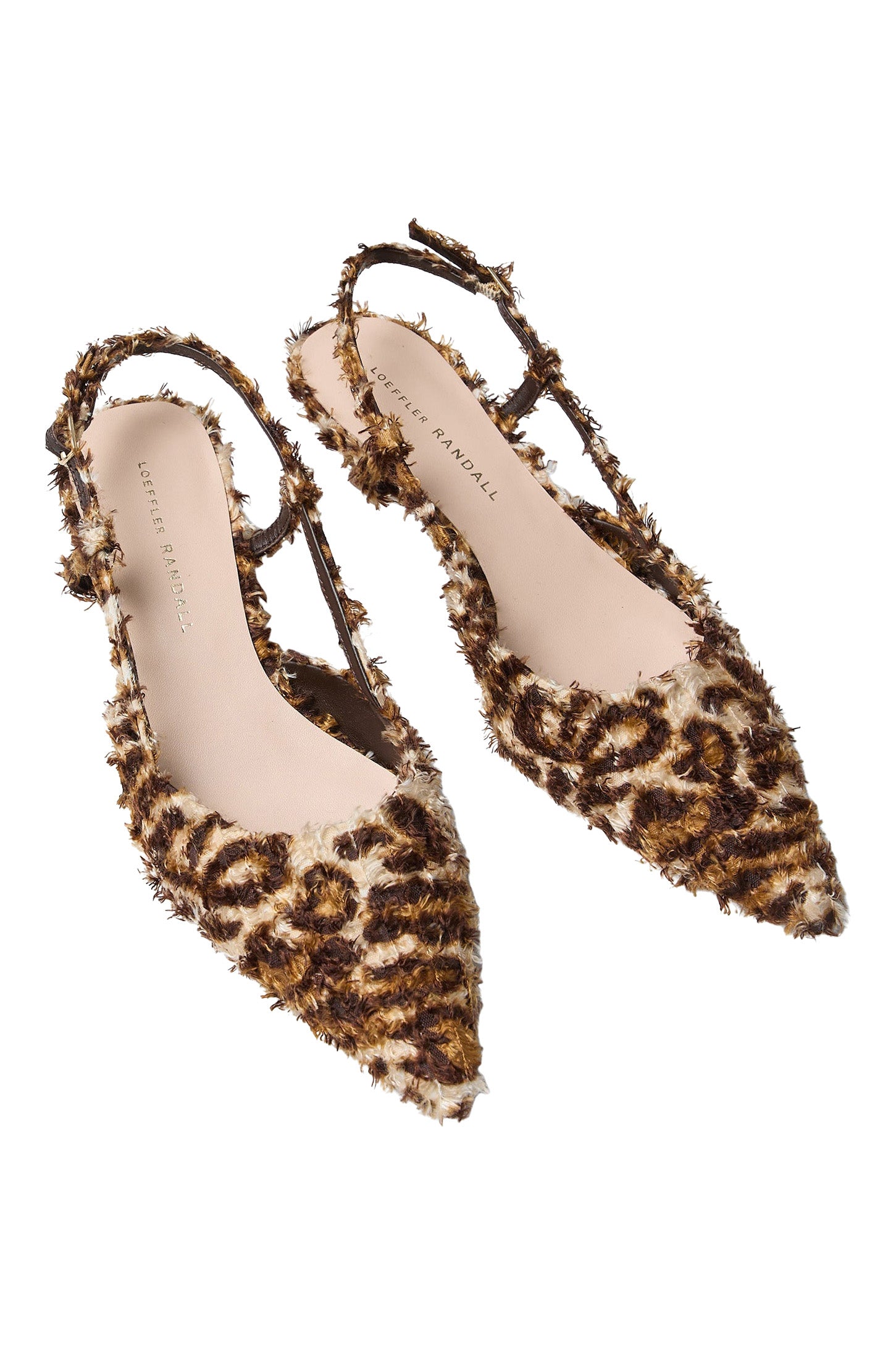 Loeffler Randall Tyson Flocked Kitten Heel
 in Leopard