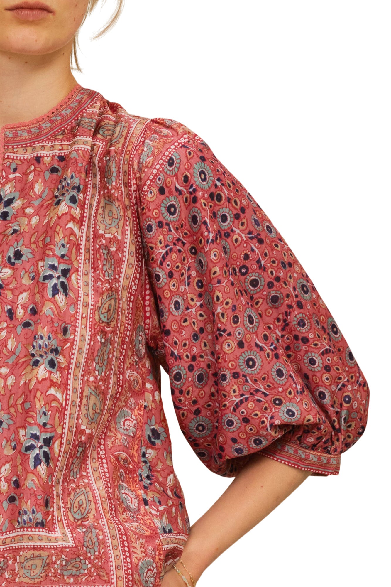 M.A.B.E Darla Jacket in Rose-Multi