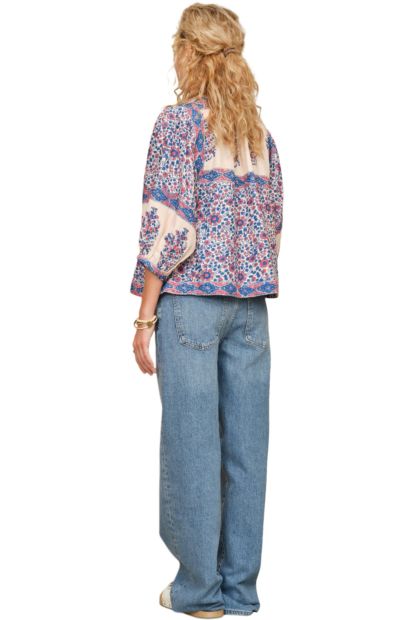 M.A.B.E Della Jacket in Blue-Pink