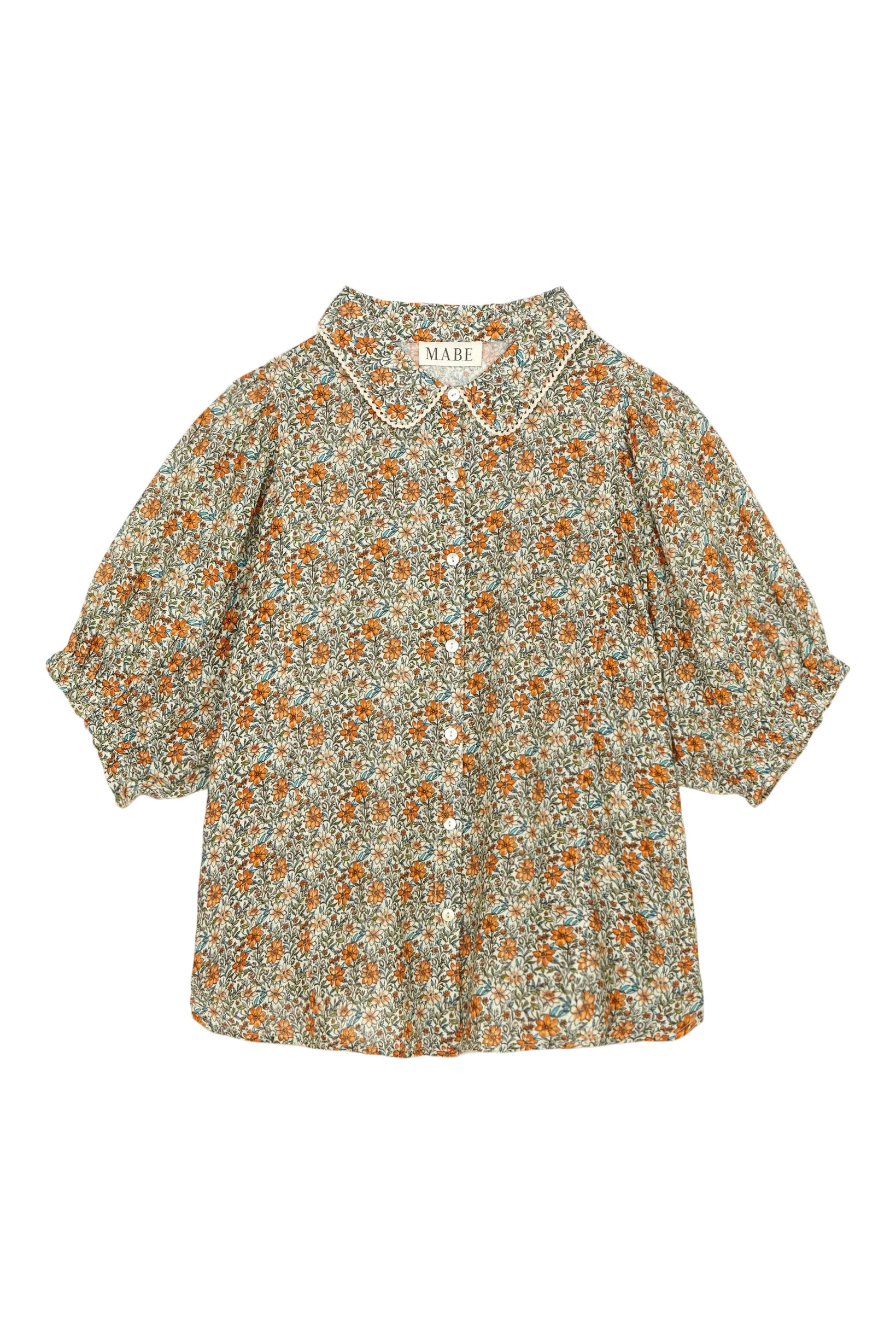 M.A.B.E Jaci Short Sleeve Top in Multi