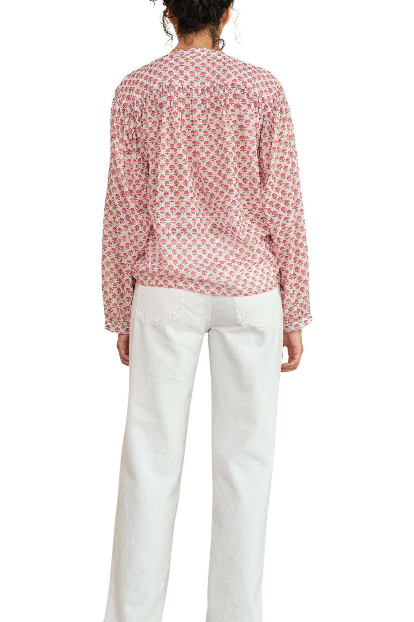 M.A.B.E Letty Printed Top in Pink