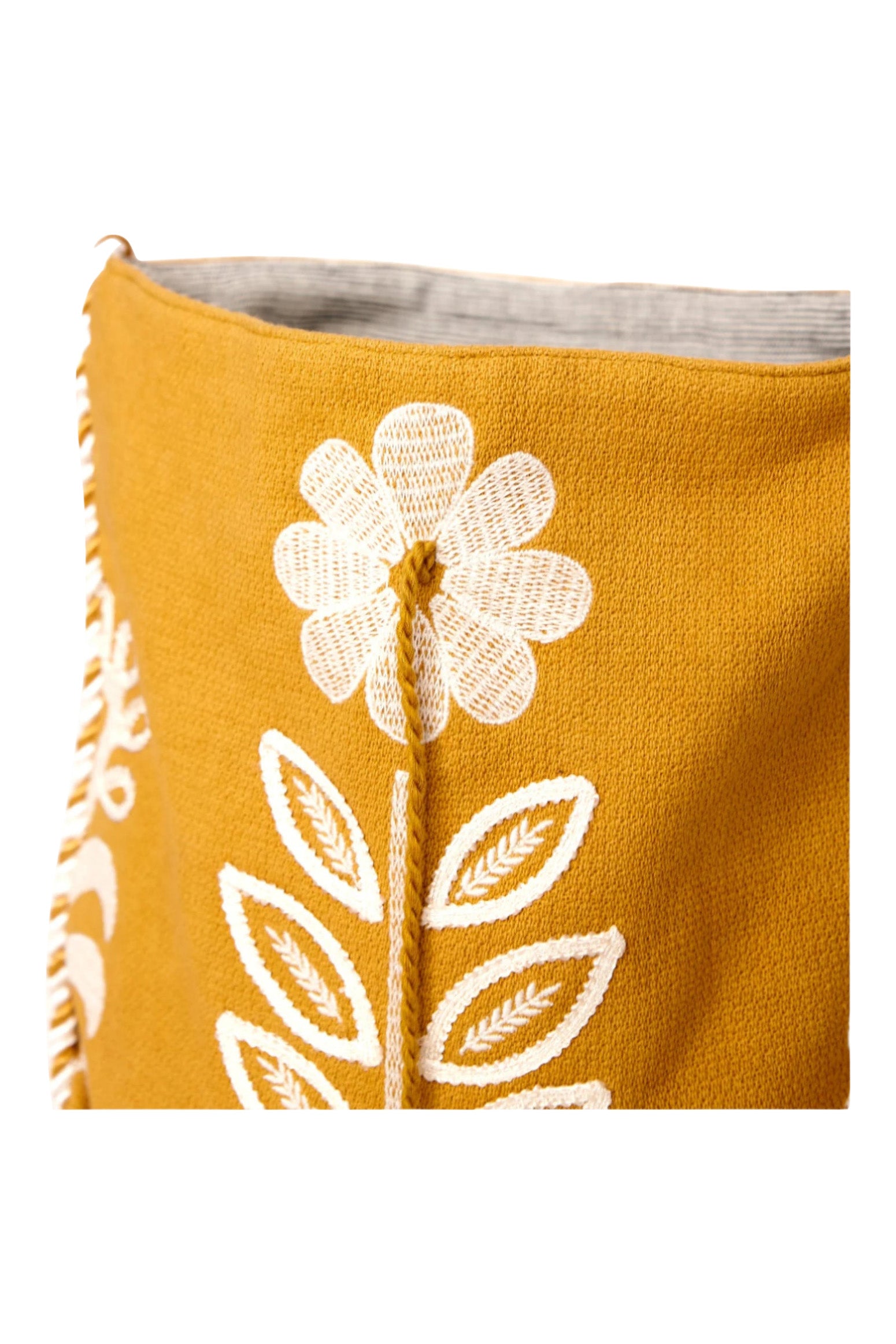 M.A.B.E Reni Embroidered Bag in Mustard