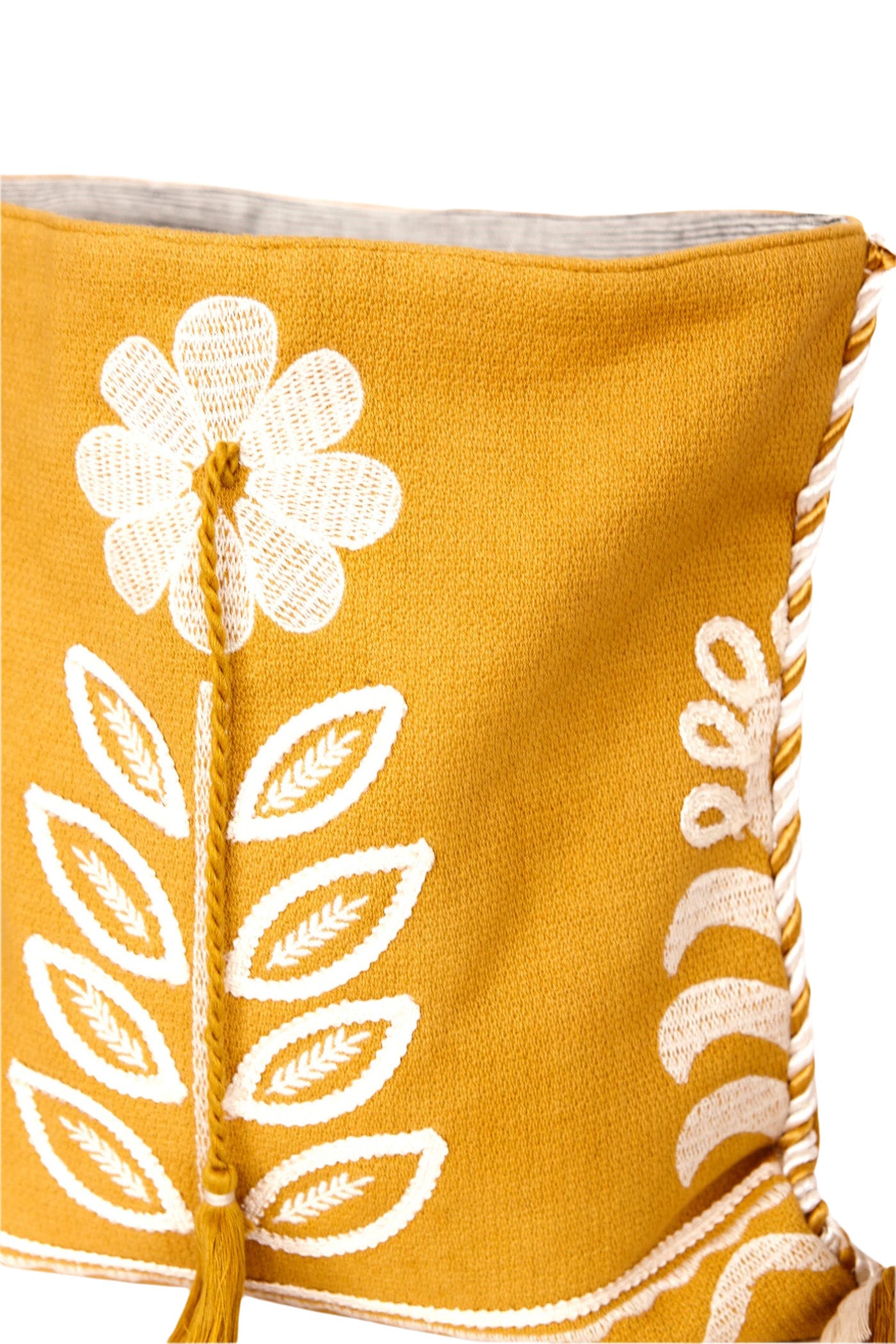 M.A.B.E Reni Embroidered Bag in Mustard