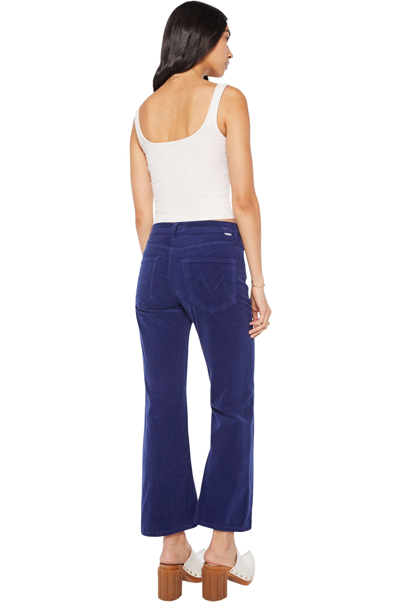 MOTHER Denim Bookie Flood in Twilight Blue
