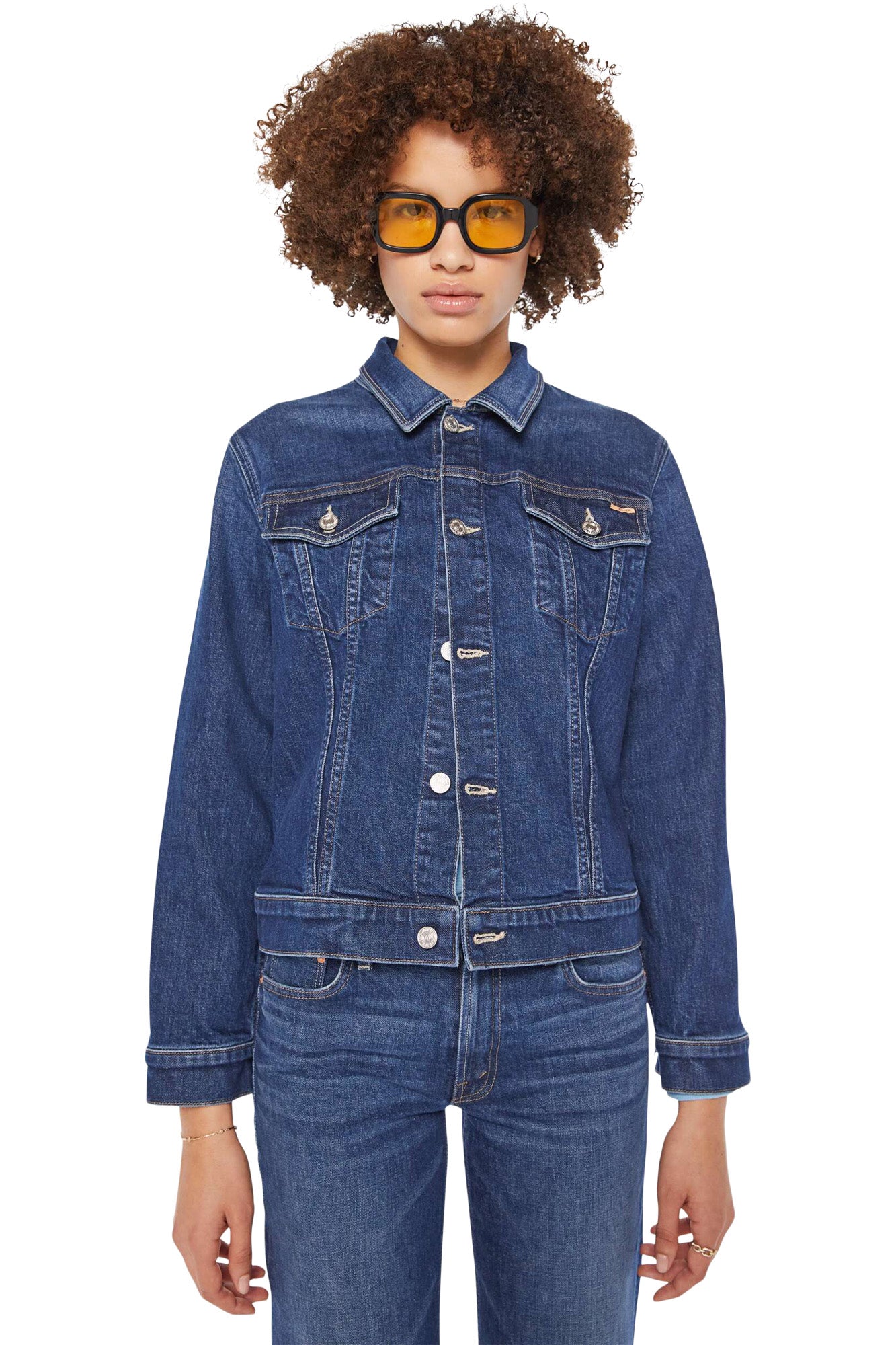MOTHER Denim Bruiser Jacket in Perfectly Imperfect